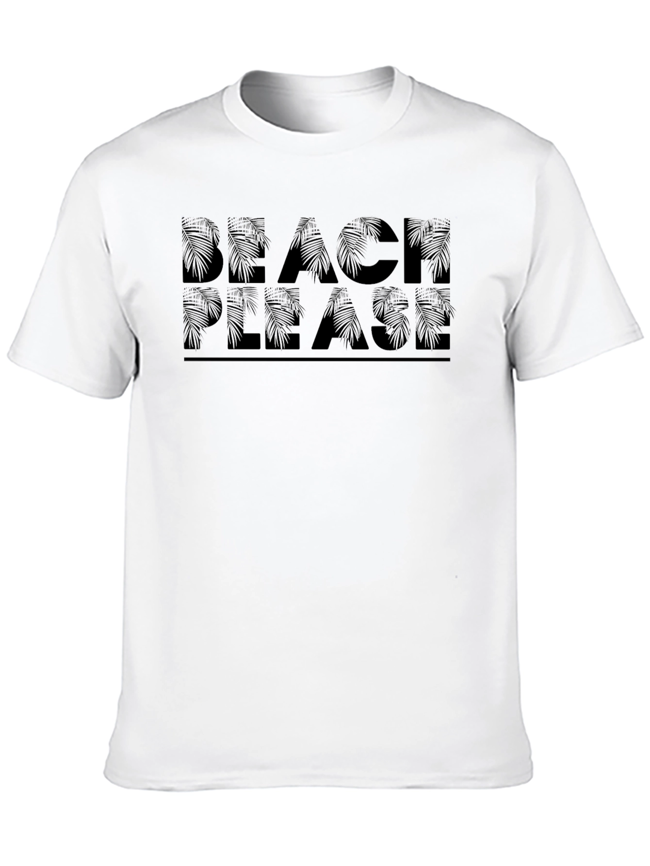 Beach Please Graphic Tee - Black T-Shirt