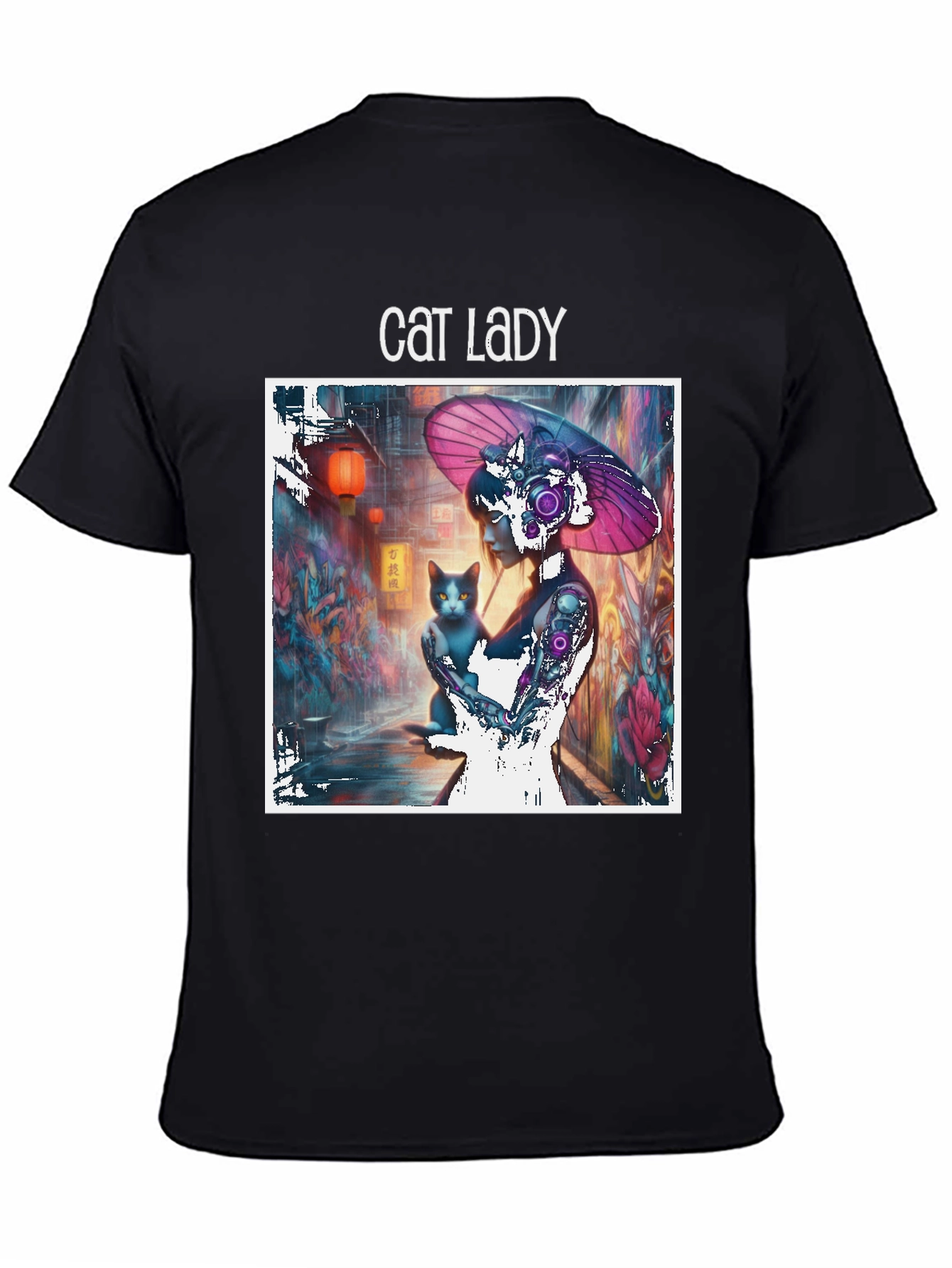 Cat Lady Graphic T-Shirt