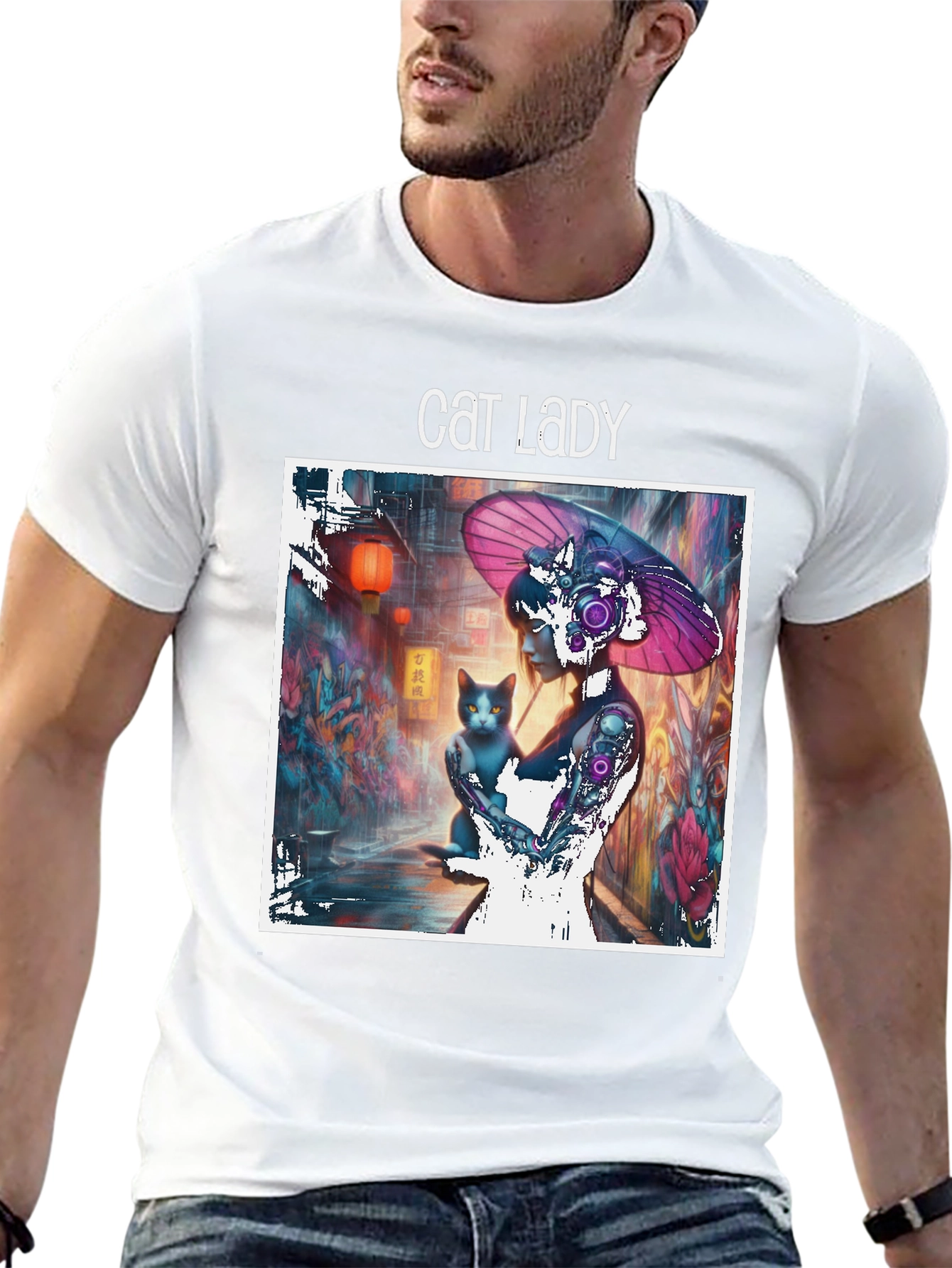 Cat Lady Graphic T-Shirt