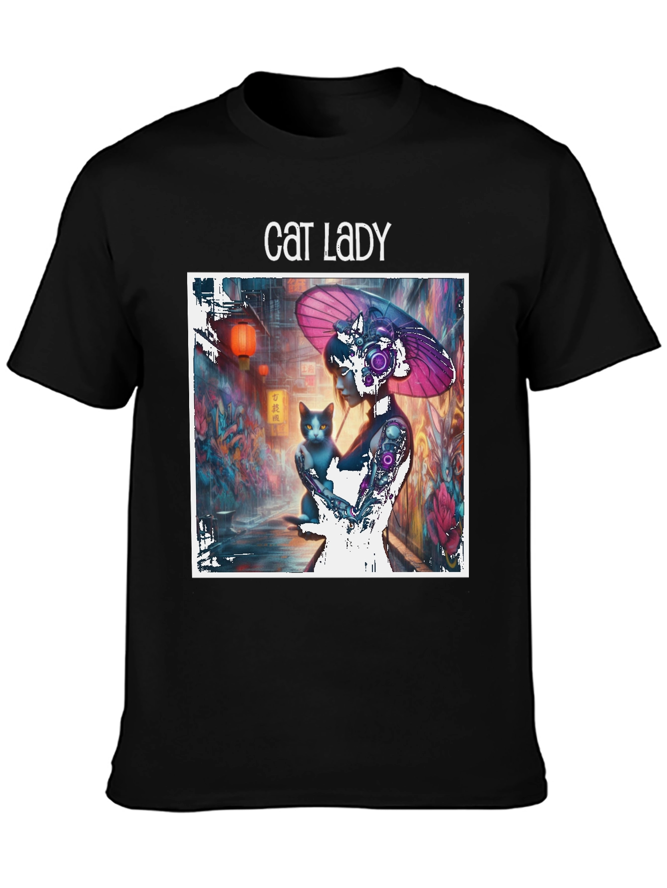 Cat Lady Graphic T-Shirt