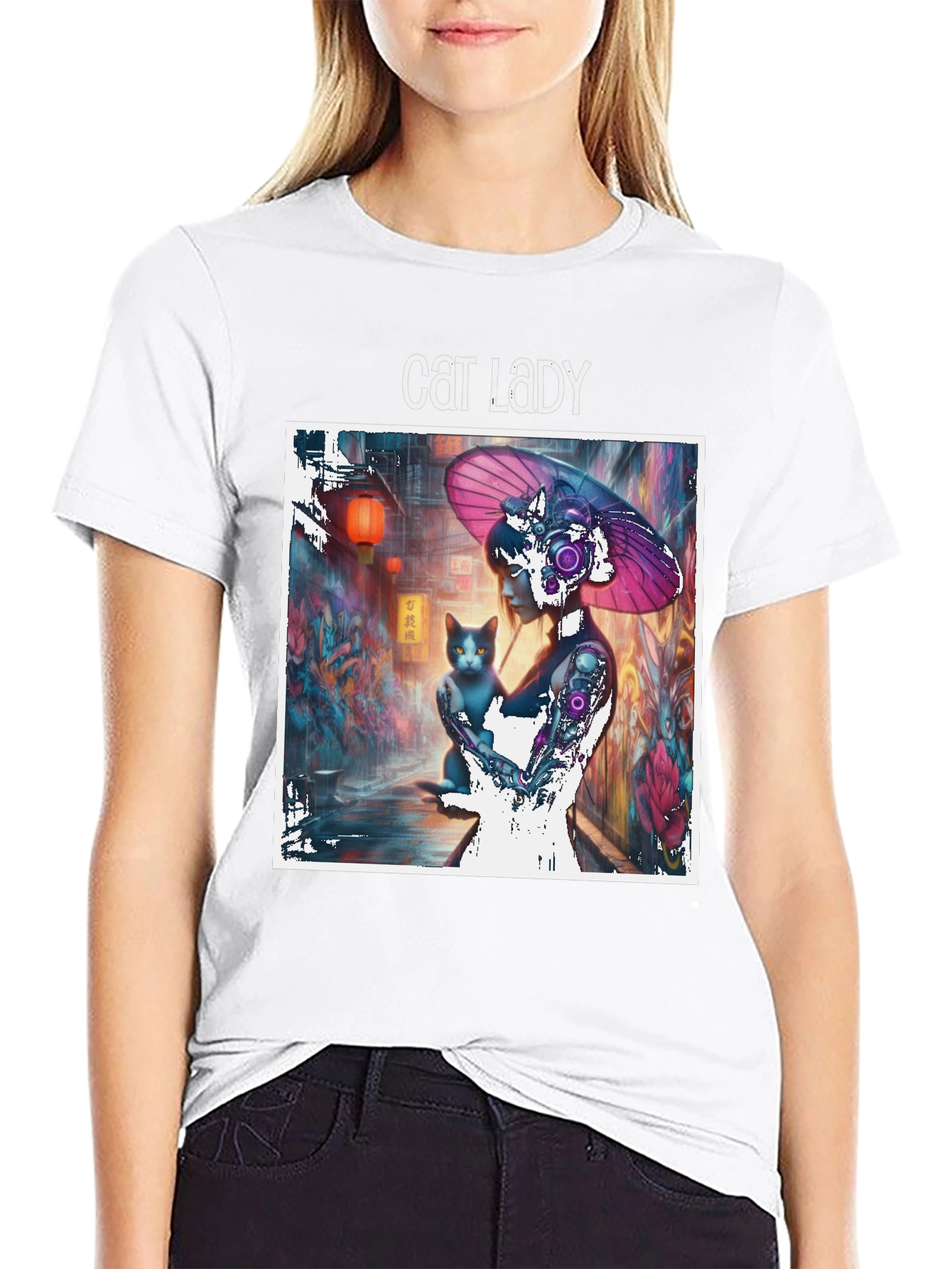 Cat Lady Graphic T-Shirt