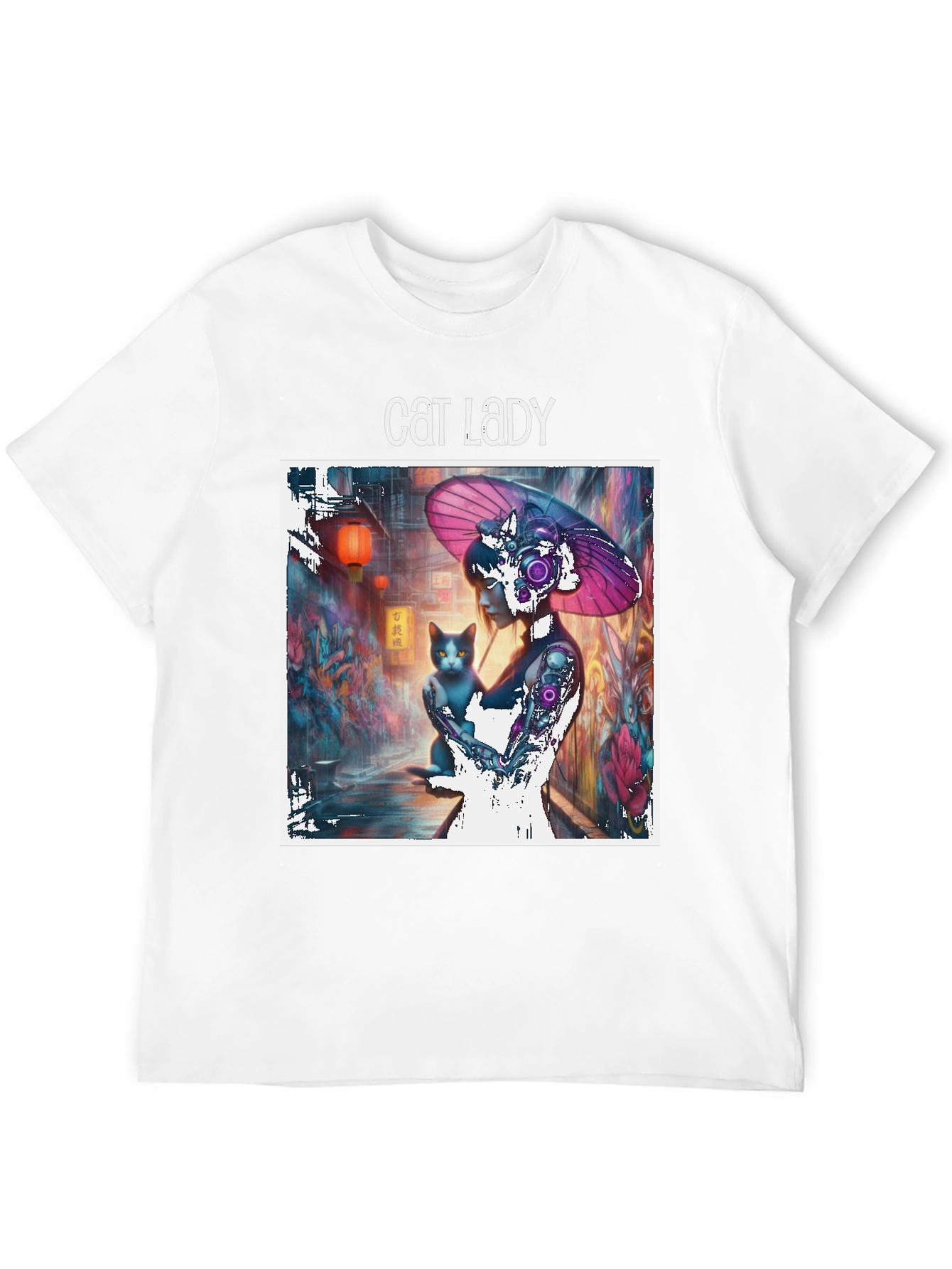Cat Lady Graphic T-Shirt