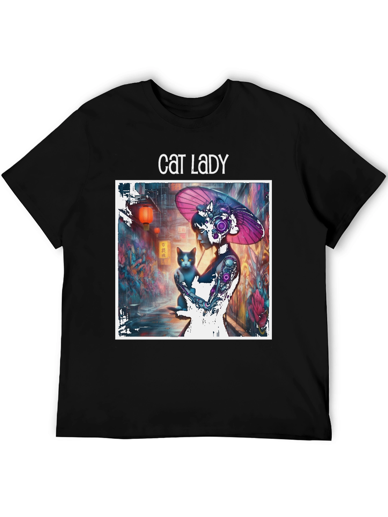 Cat Lady Graphic T-Shirt