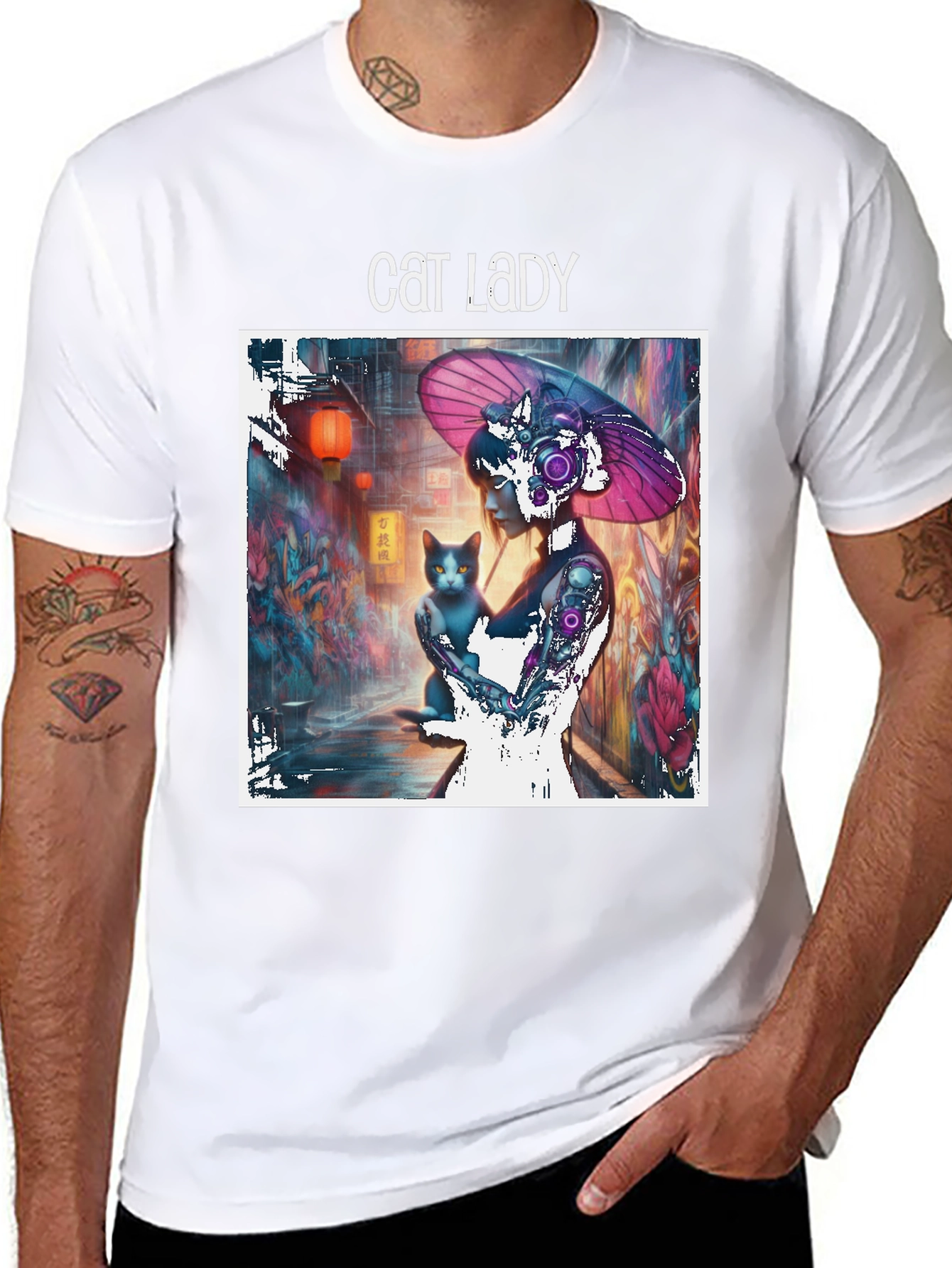 Cat Lady Graphic T-Shirt