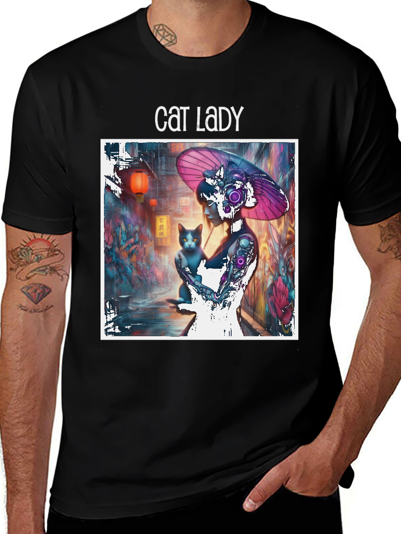 Cat Lady Graphic T-Shirt