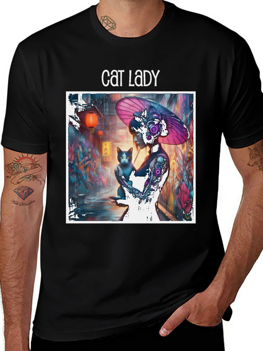 Cat Lady Graphic T-Shirt
