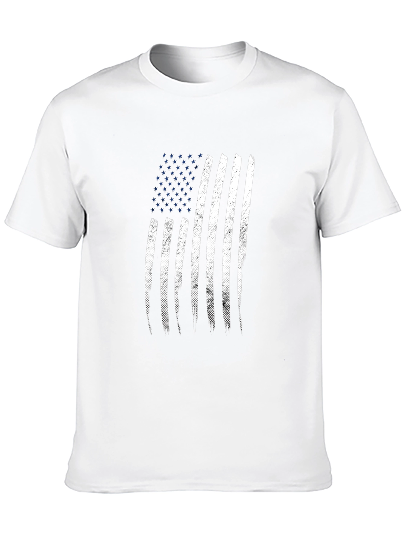 Distressed American Flag Graphic T-Shirt