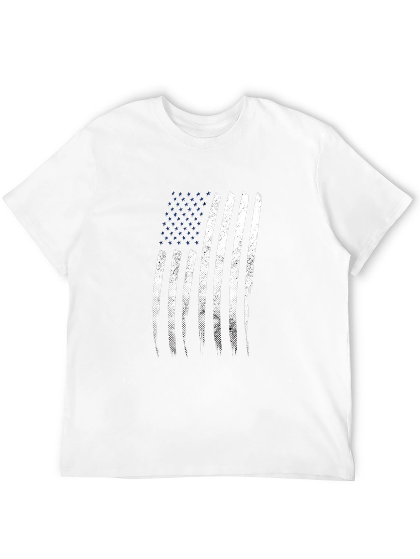 Distressed American Flag Graphic T-Shirt