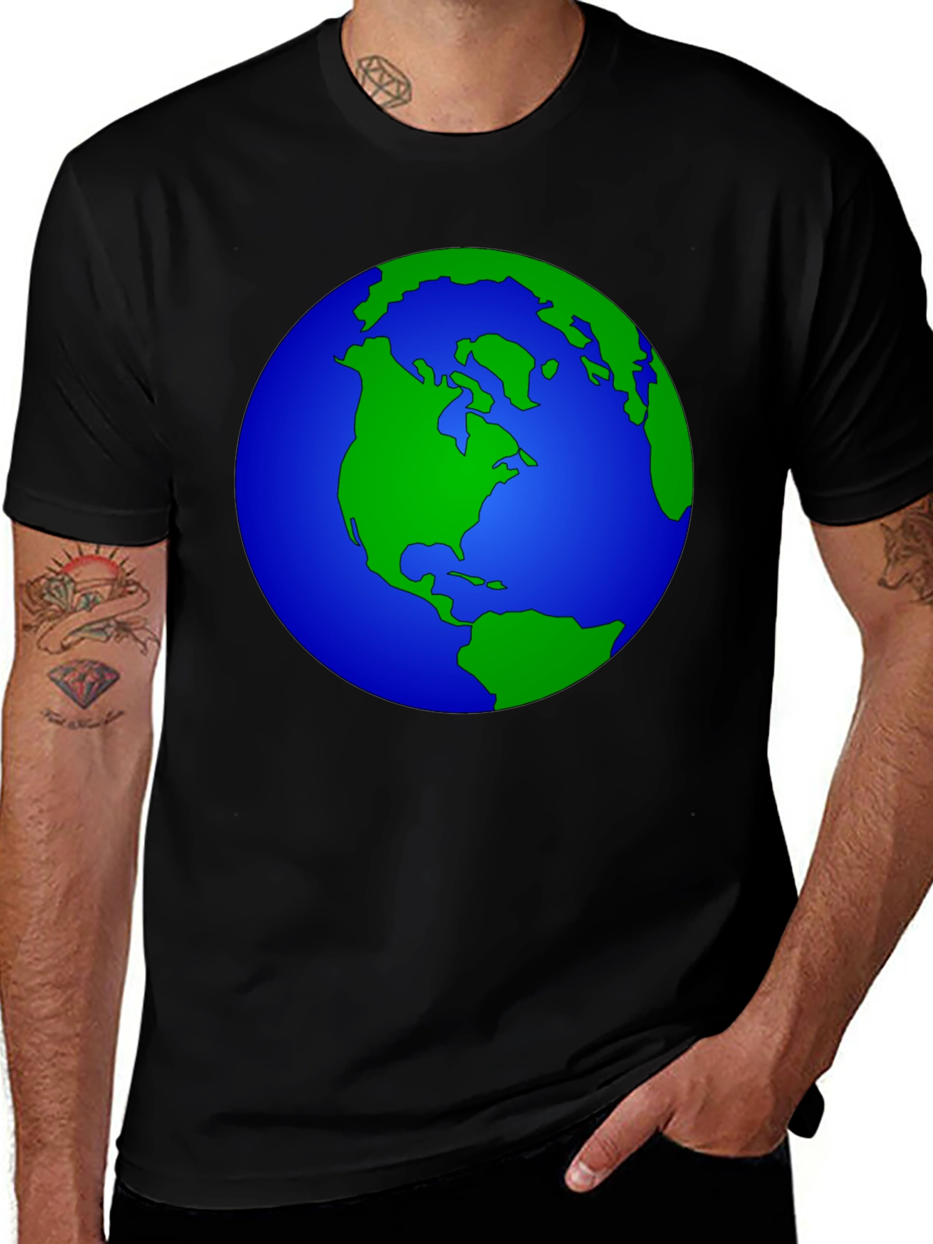 Earth Graphic Tee - Black