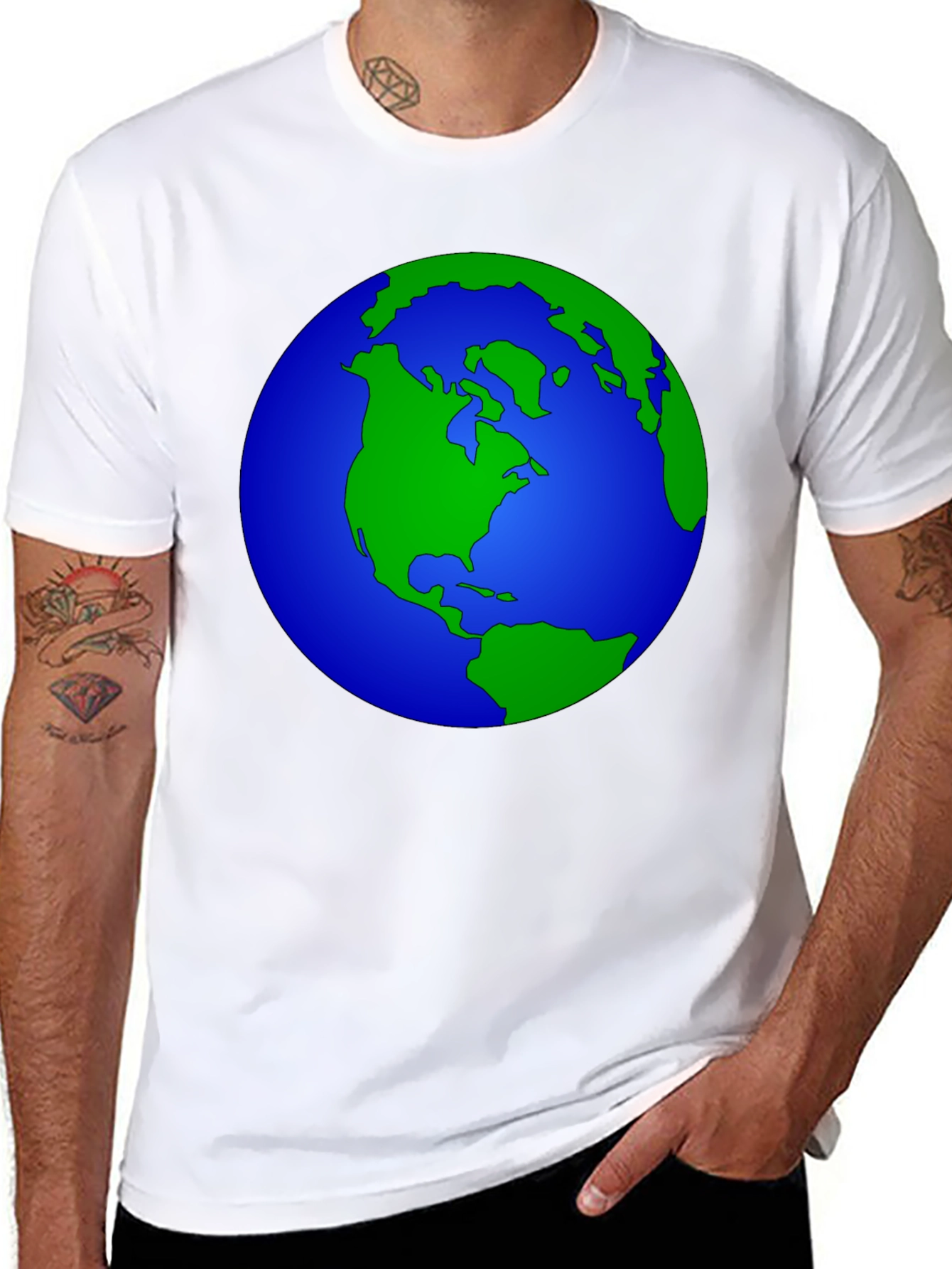 Earth Graphic Tee - Black