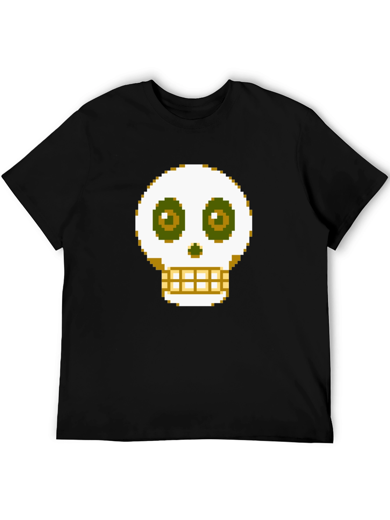 Pixel Skull Graphic Tee - Gamer Style Shirt
