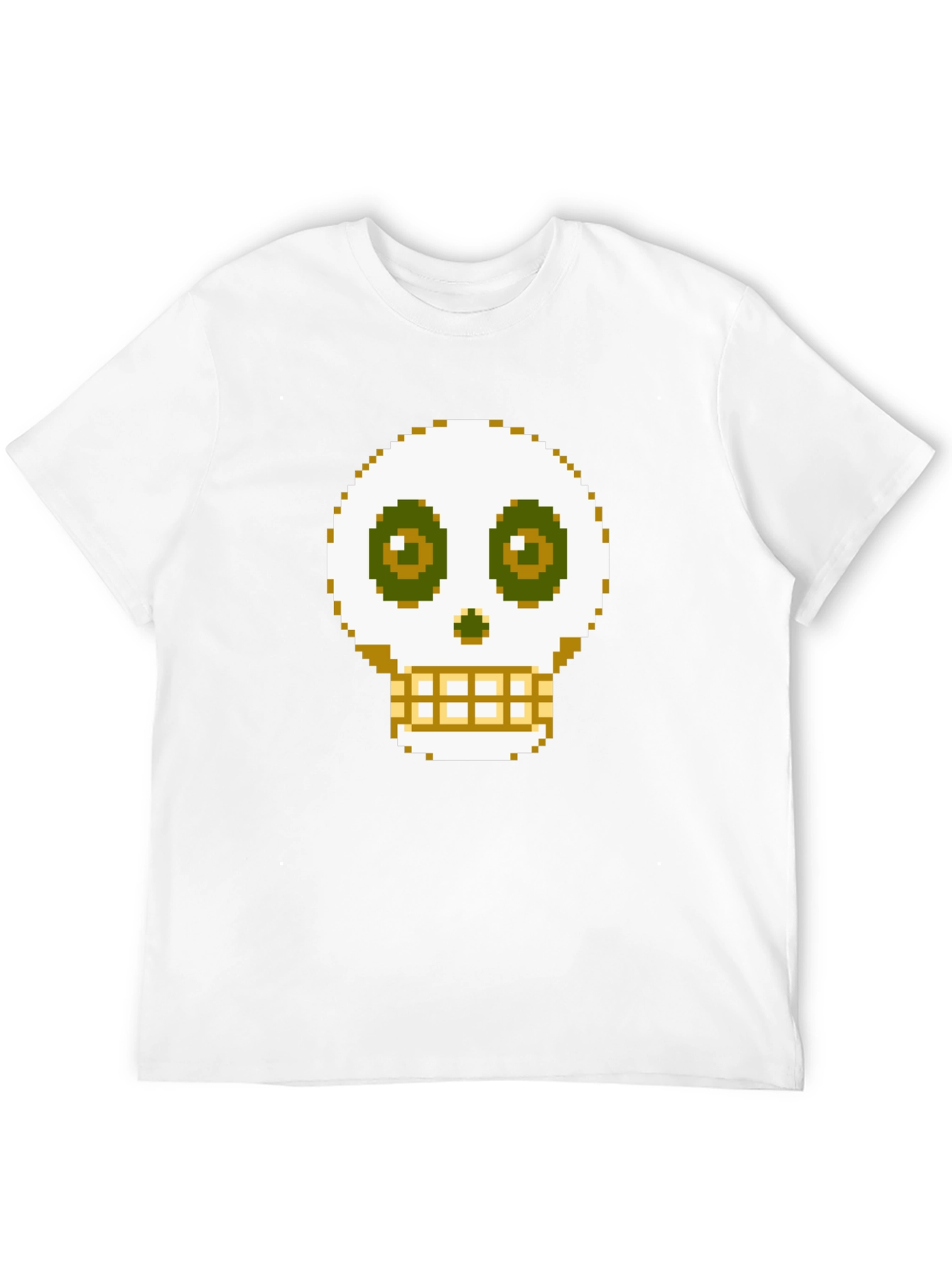 Pixel Skull Graphic Tee - Gamer Style Shirt