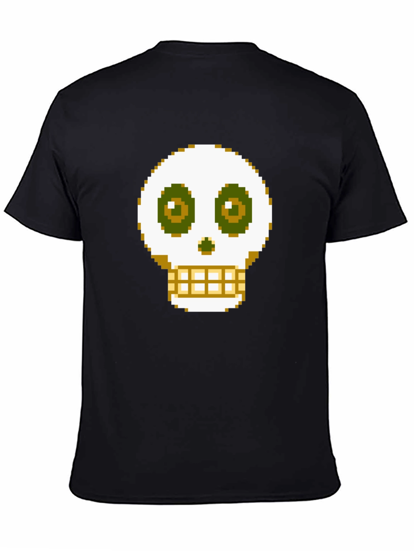 Pixel Skull Graphic Tee - Gamer Style Shirt