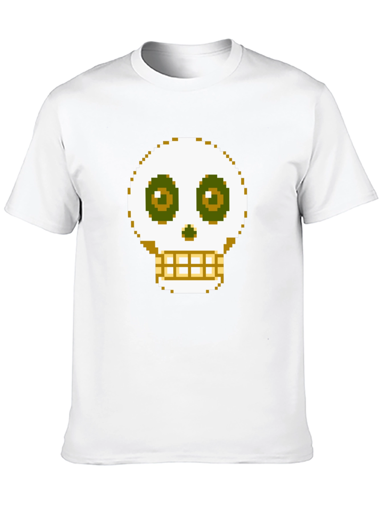 Pixel Skull Graphic Tee - Gamer Style Shirt
