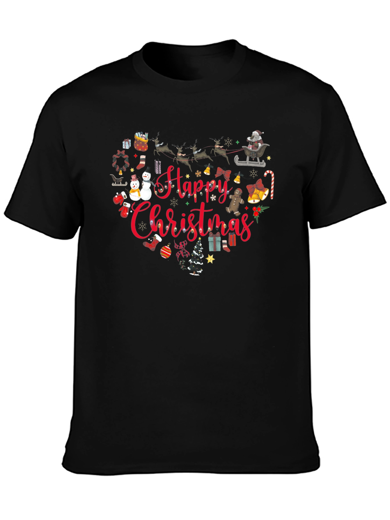 Happy Christmas Heart T-Shirt