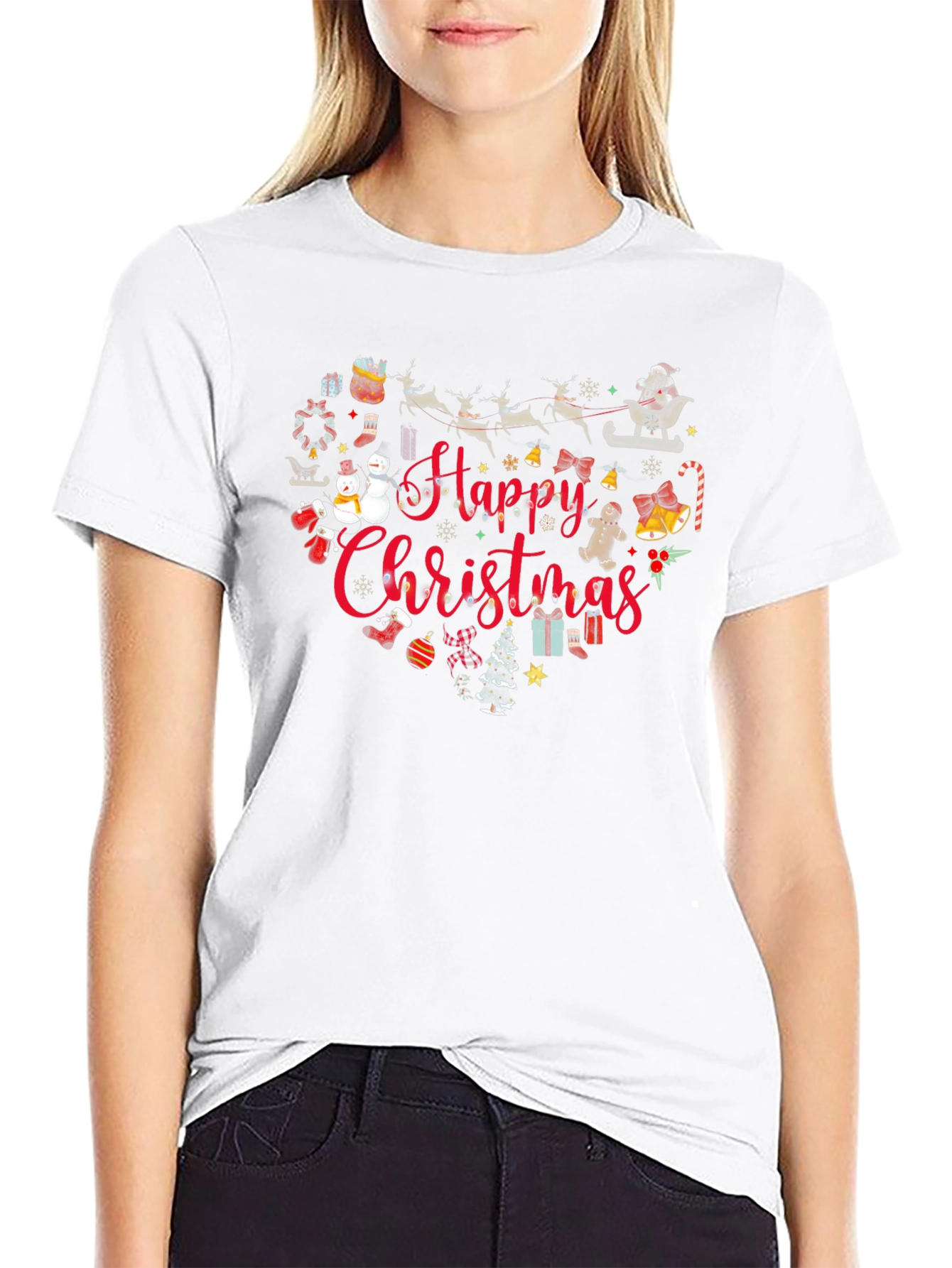 Happy Christmas Heart T-Shirt