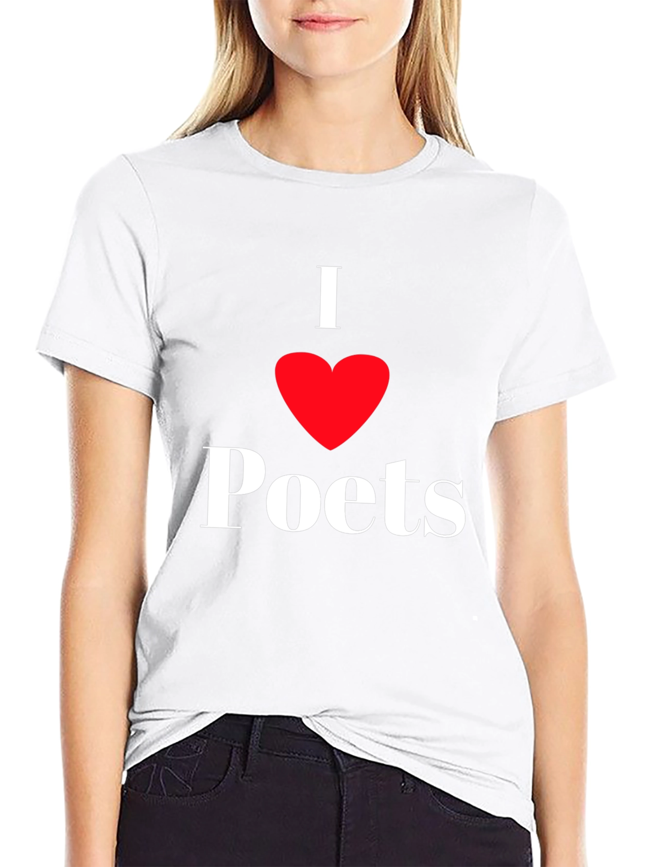 I Heart Poets Black T-Shirt