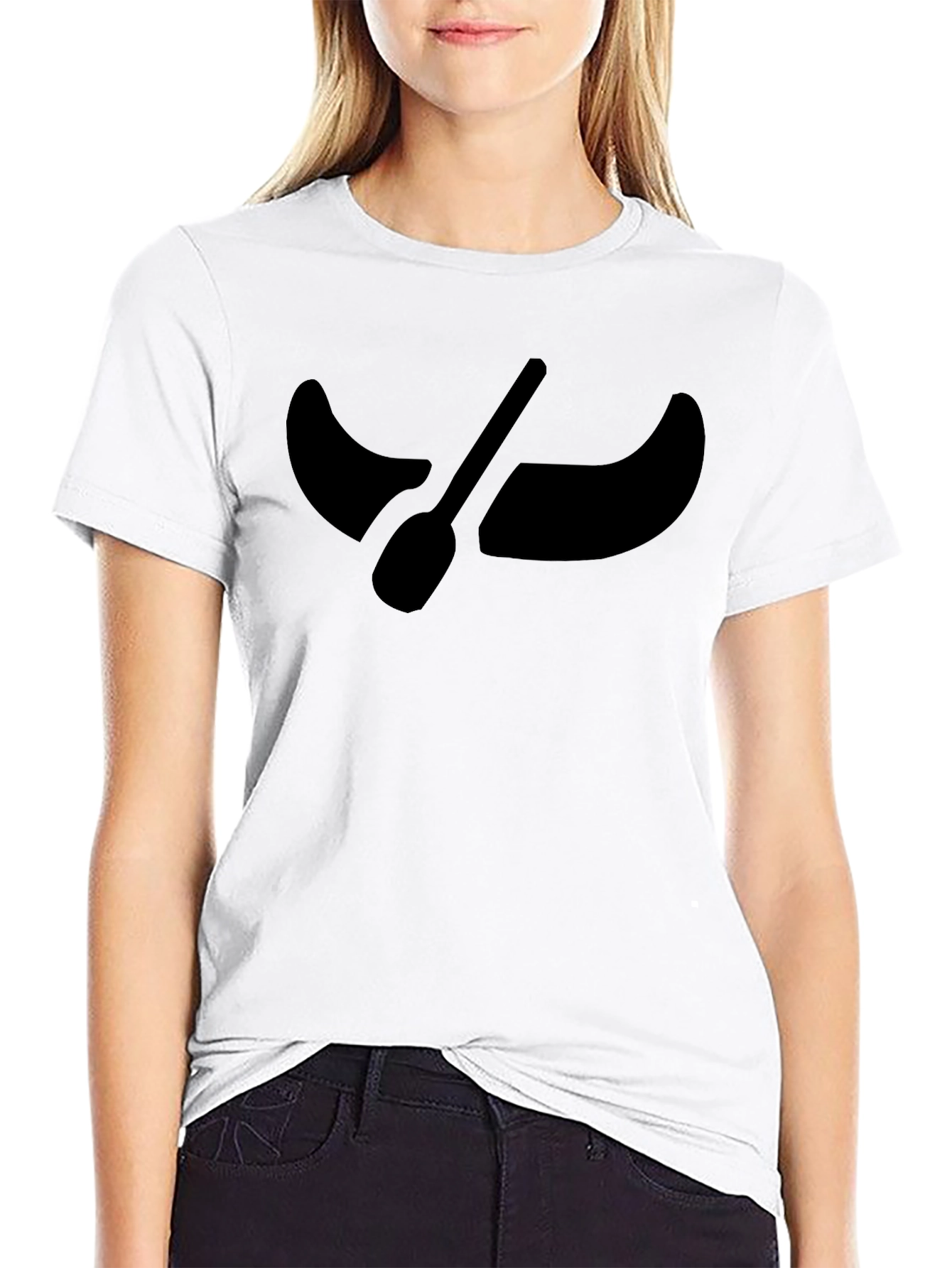 Canoe Paddle Graphic Tee - Black