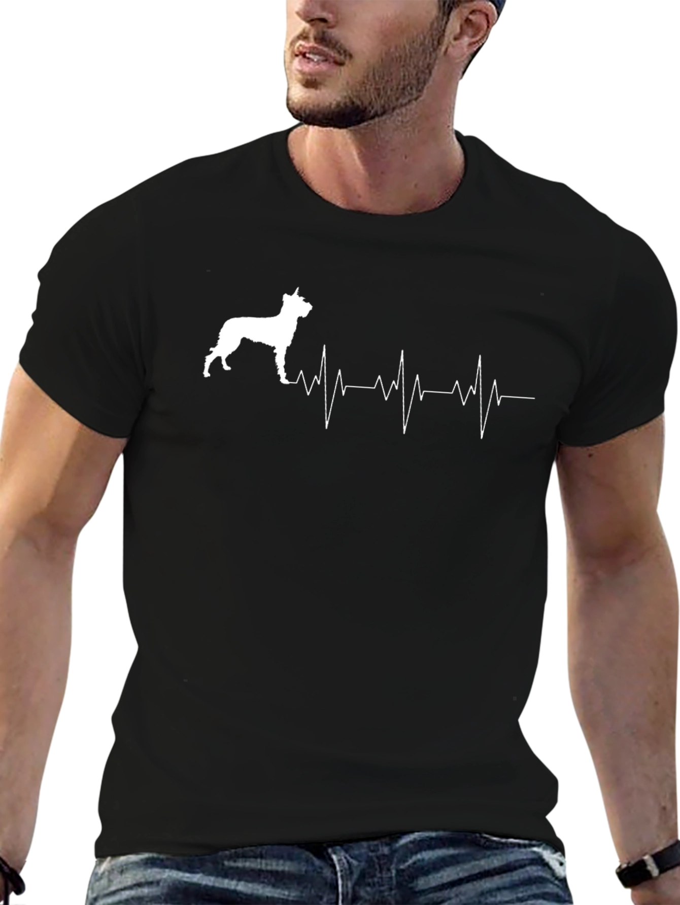 Dog Heartbeat T-Shirt - Dog Lover Tee
