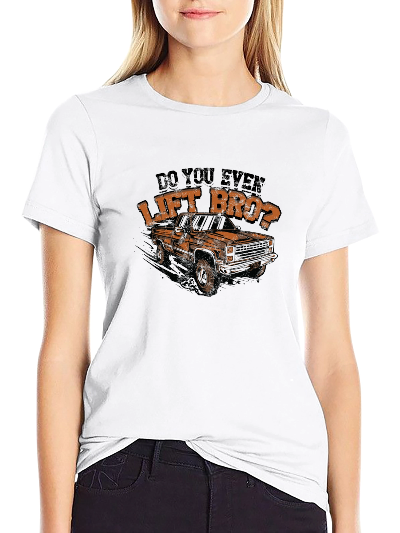 Do You Even Lift Bro Truck Graphic Tee