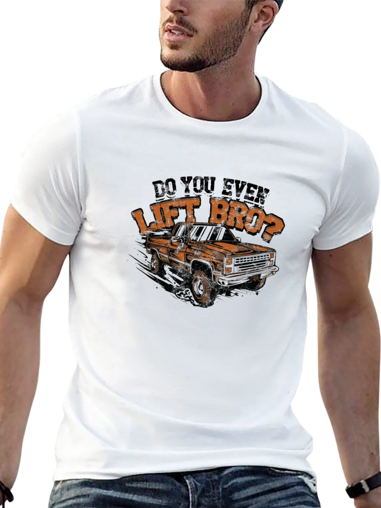 Do You Even Lift Bro Truck Graphic Tee