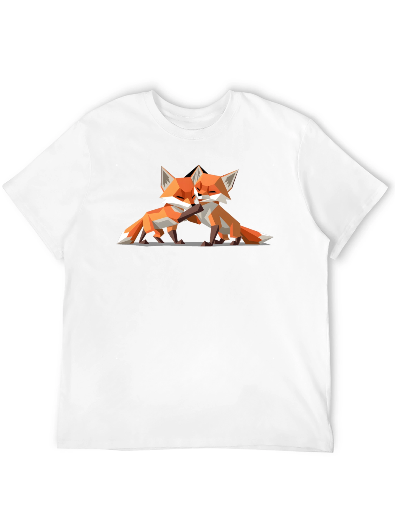 Geometric Fox T-Shirt - Modern Animal Lover Tee