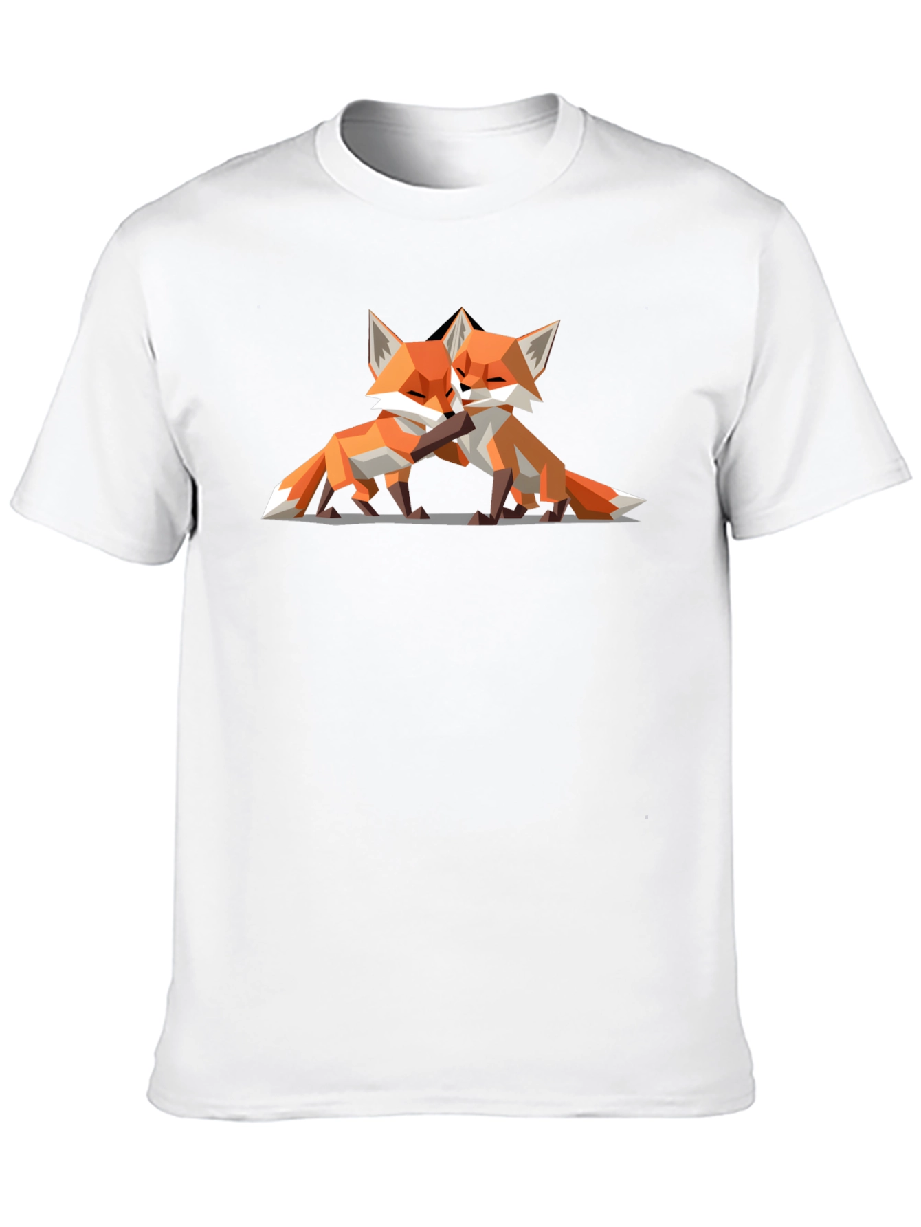Geometric Fox T-Shirt - Modern Animal Lover Tee