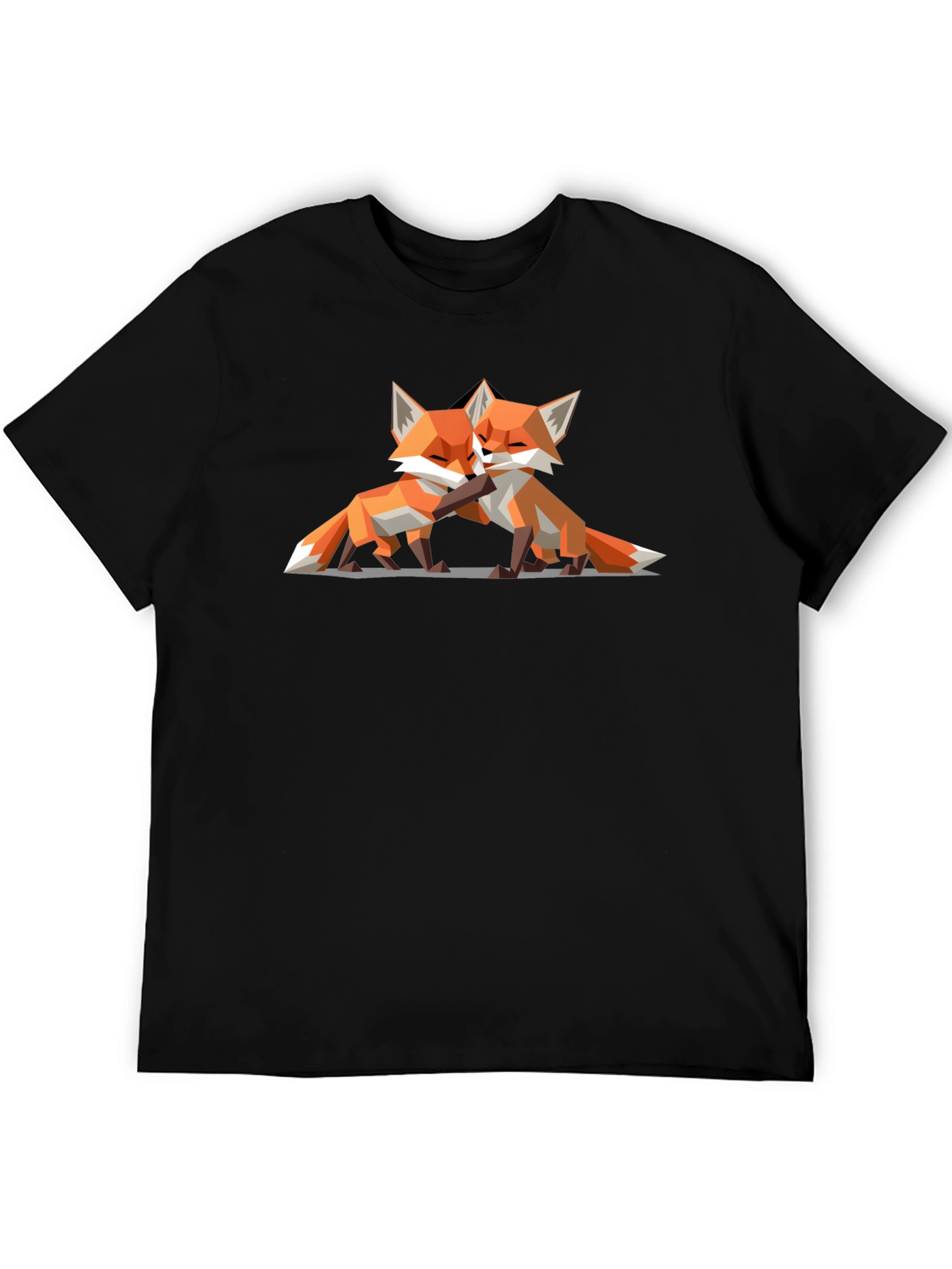 Geometric Fox T-Shirt - Modern Animal Lover Tee