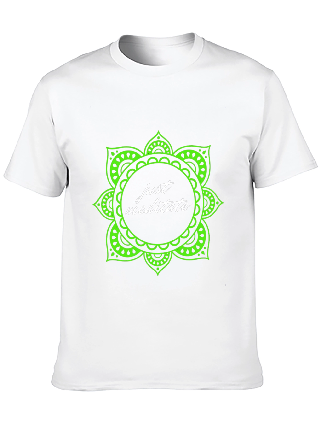 Just Meditate Black Graphic Tee