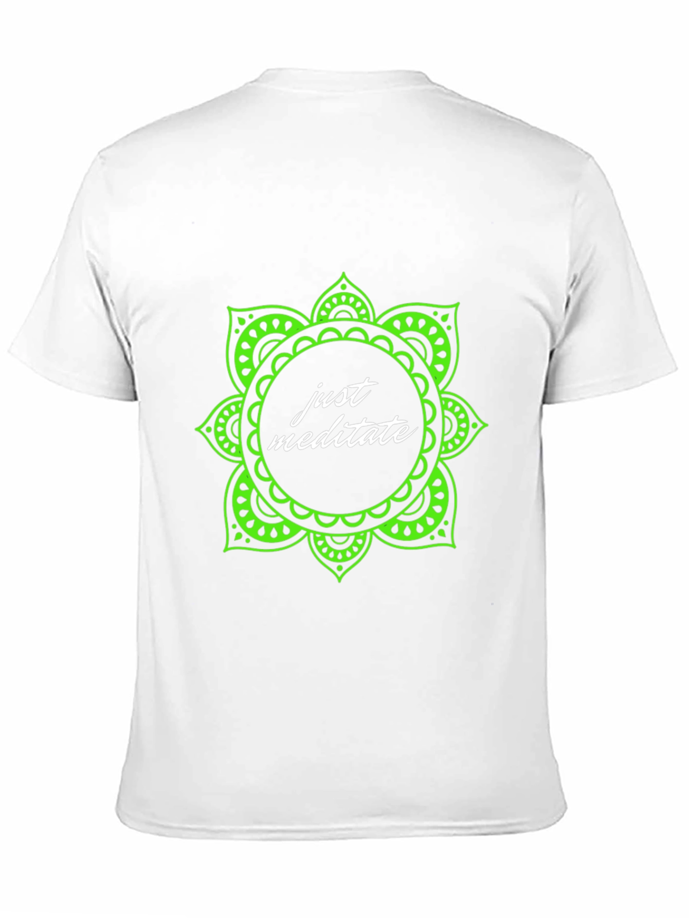 Just Meditate Black Graphic Tee