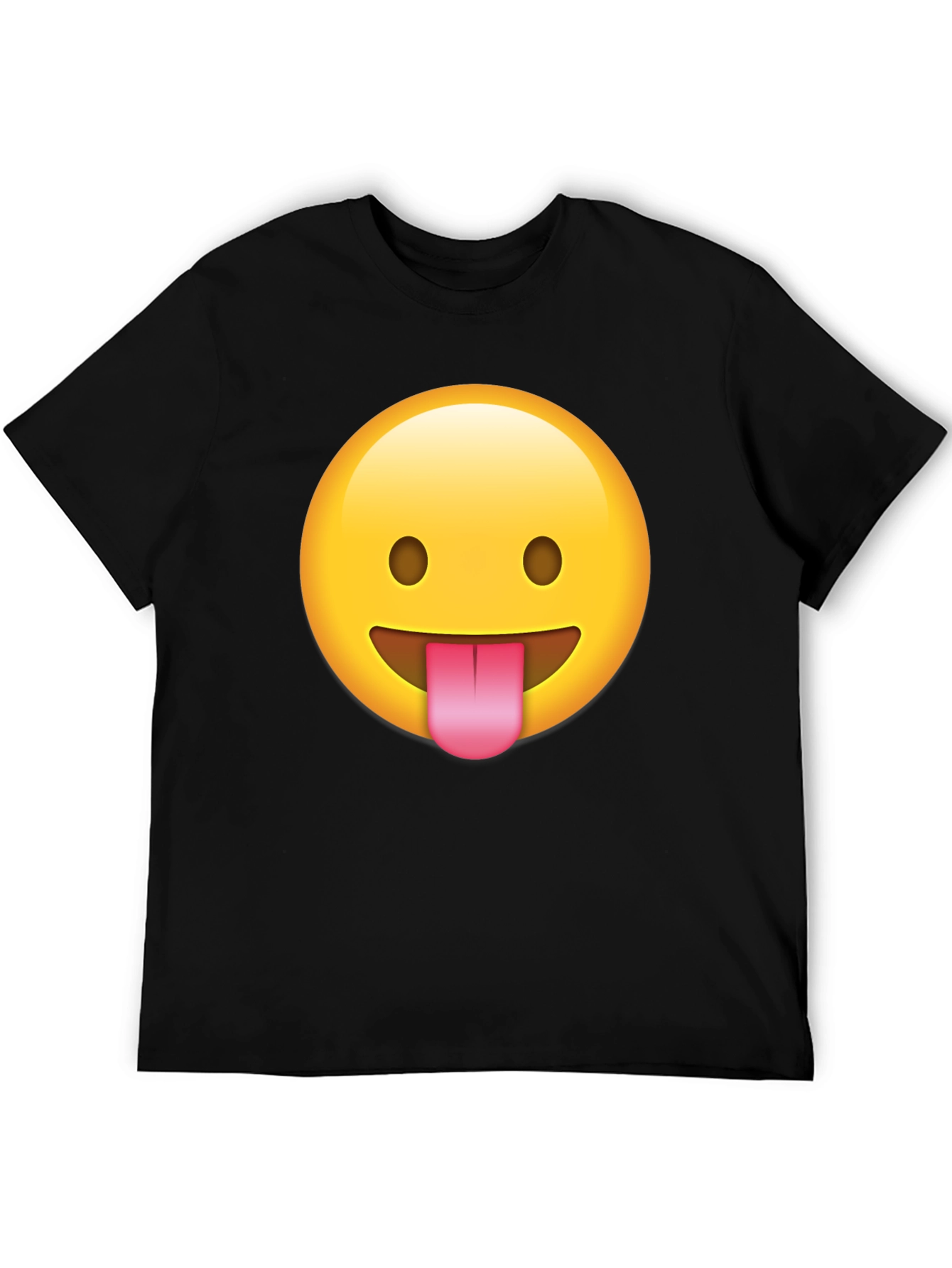 Emoji Tongue T-Shirt - Black