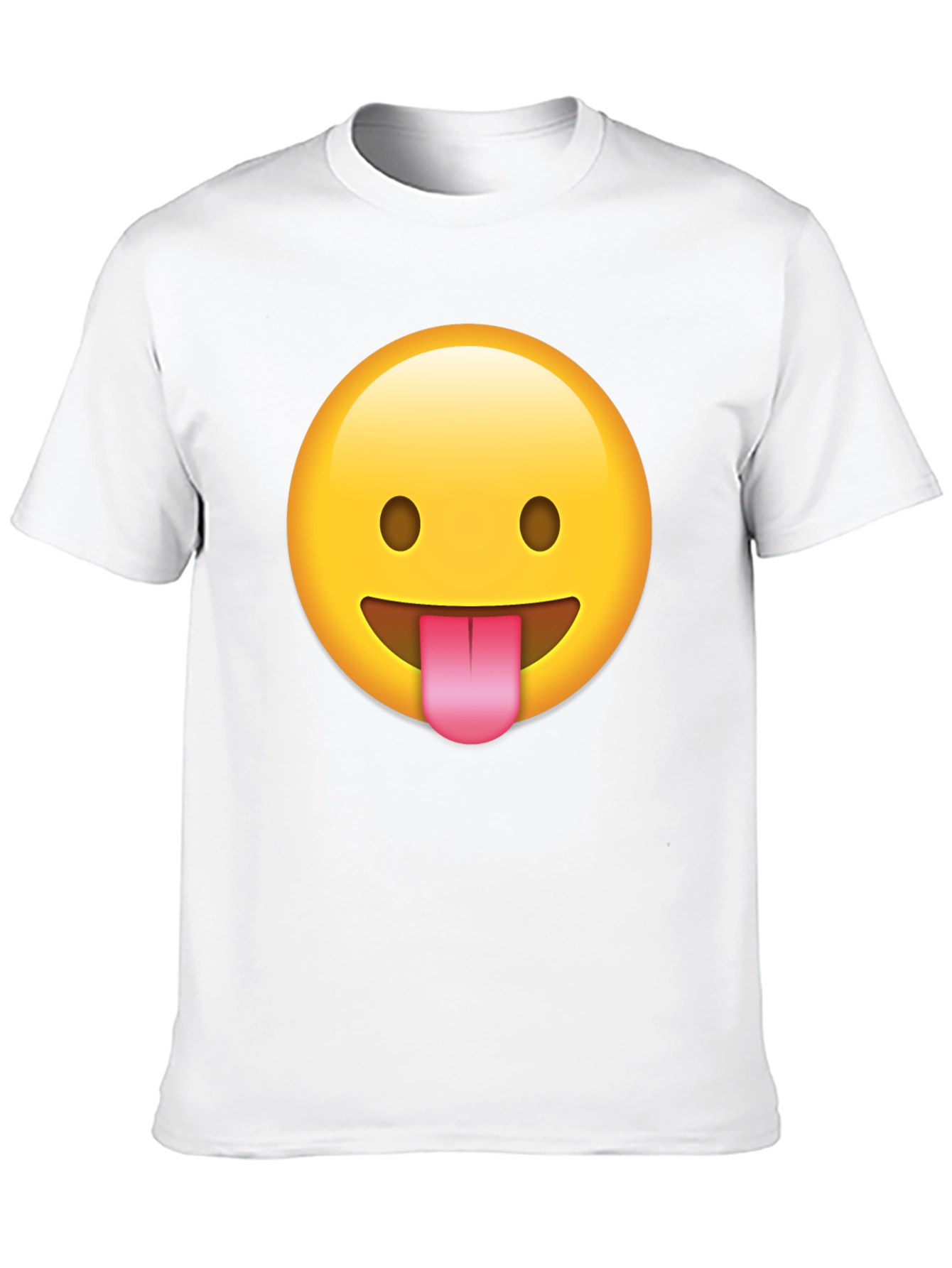 Emoji Tongue T-Shirt - Black
