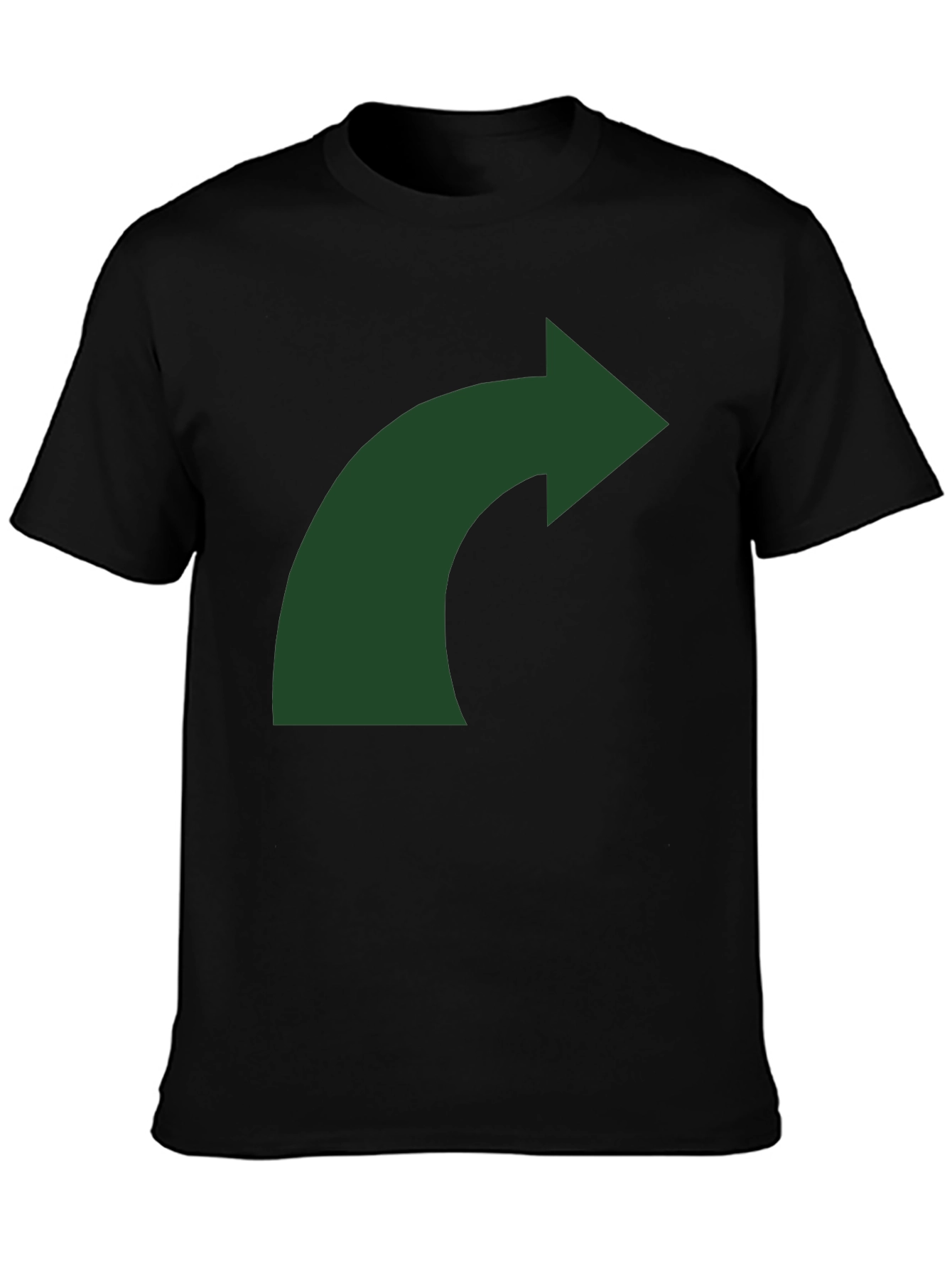 Curved Arrow Graphic T-Shirt - Mens Black Tee