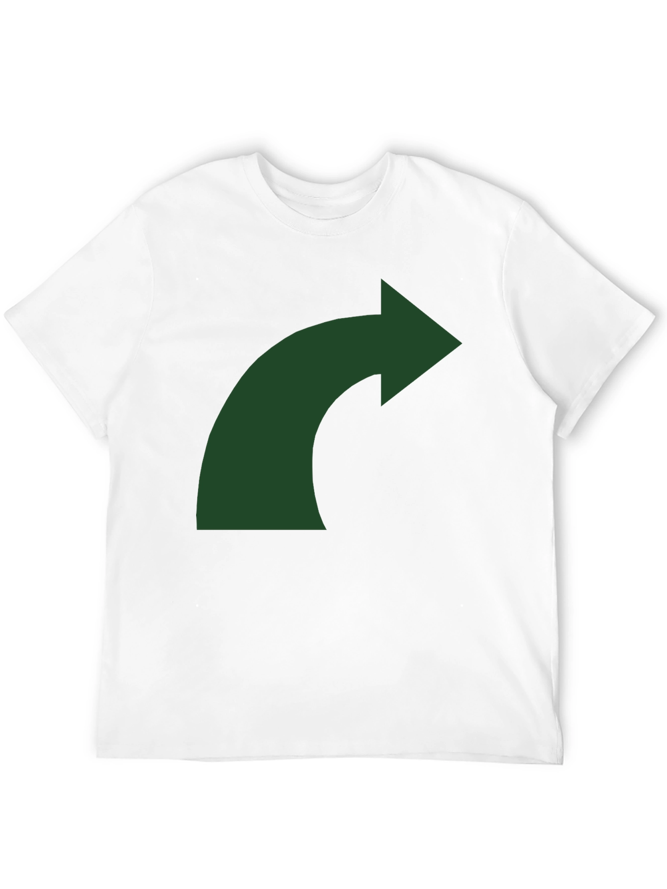 Curved Arrow Graphic T-Shirt - Mens Black Tee
