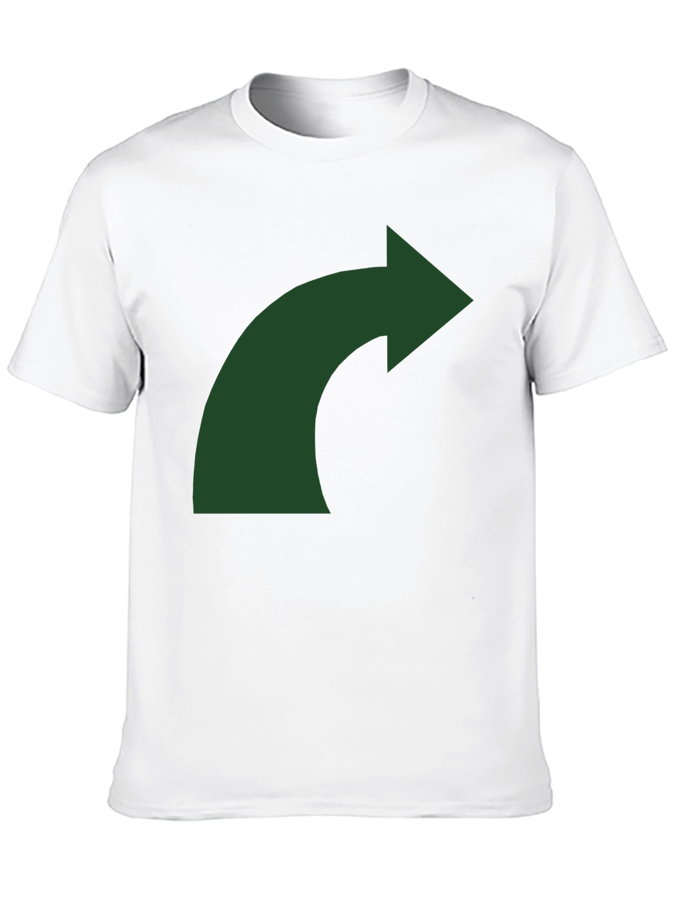 Curved Arrow Graphic T-Shirt - Mens Black Tee