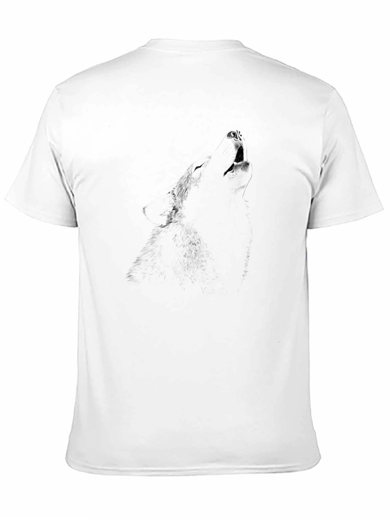 Mens Black Crew Neck Graphic T-Shirt