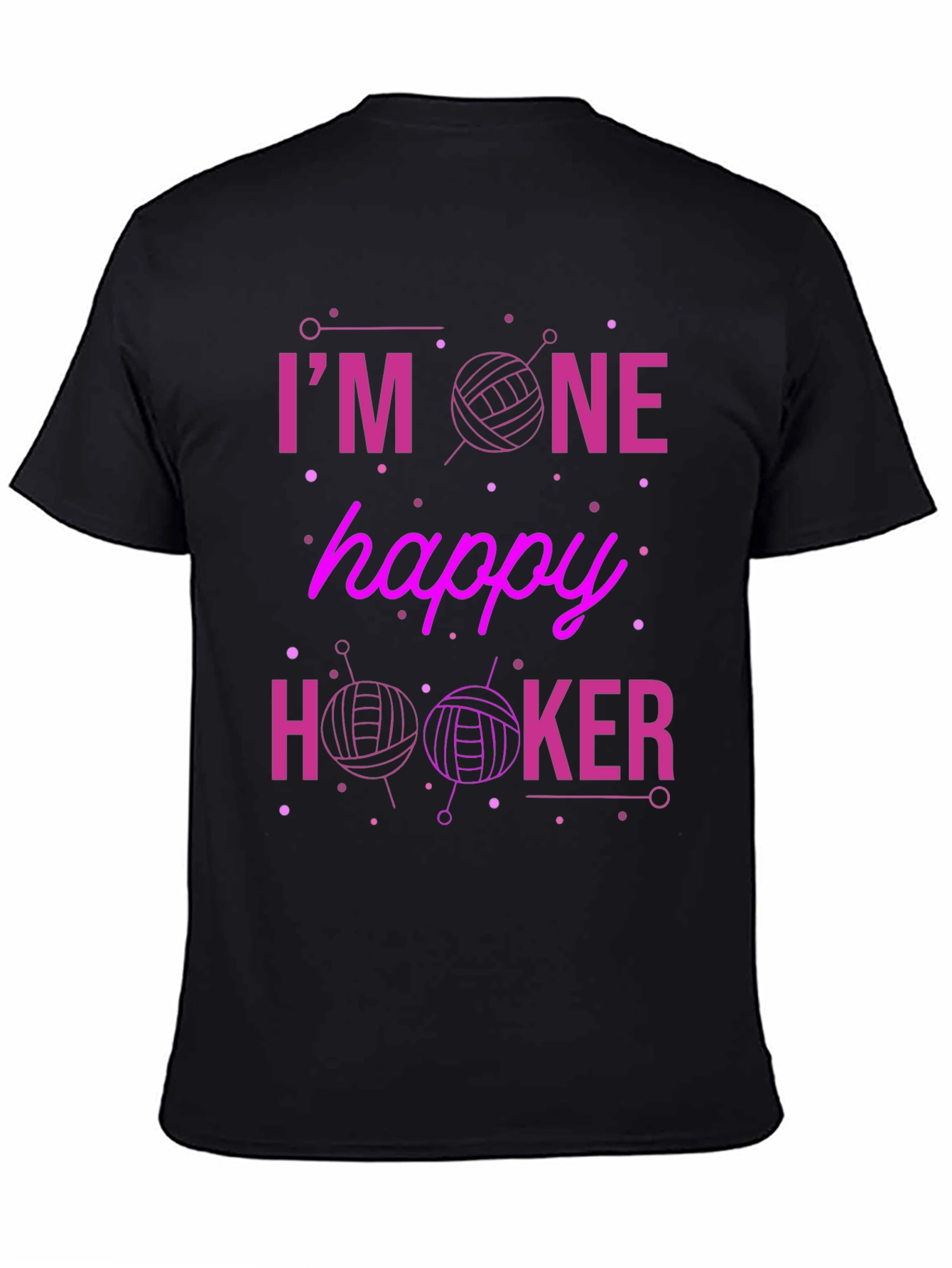 Im One Happy Hooker Black T-Shirt
