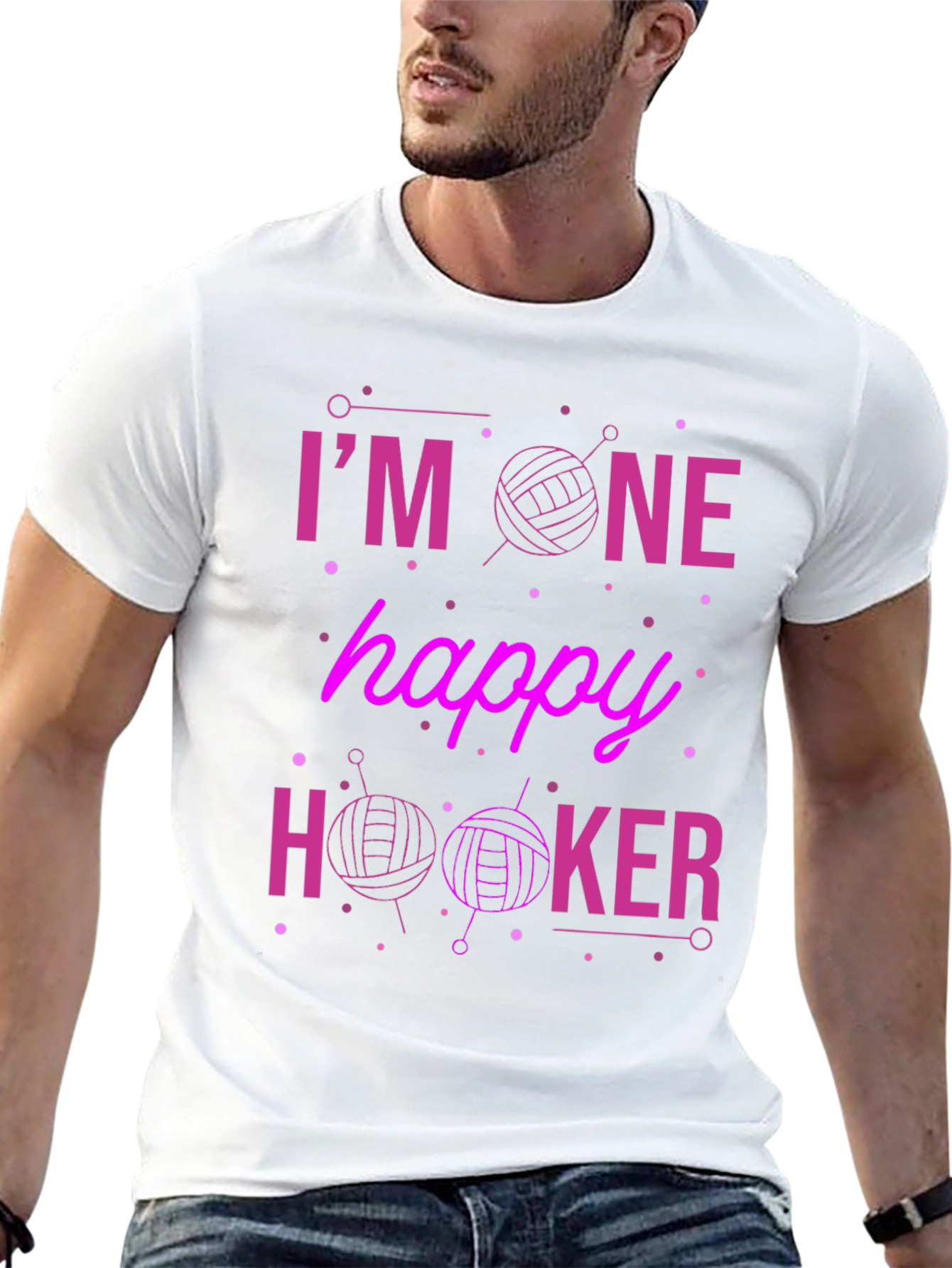Im One Happy Hooker Black T-Shirt