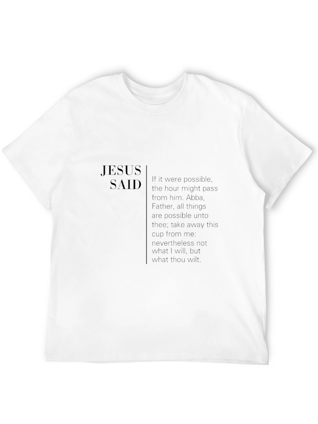 Jesus Said Graphic T-Shirt - Inspiring Christian Apparel
