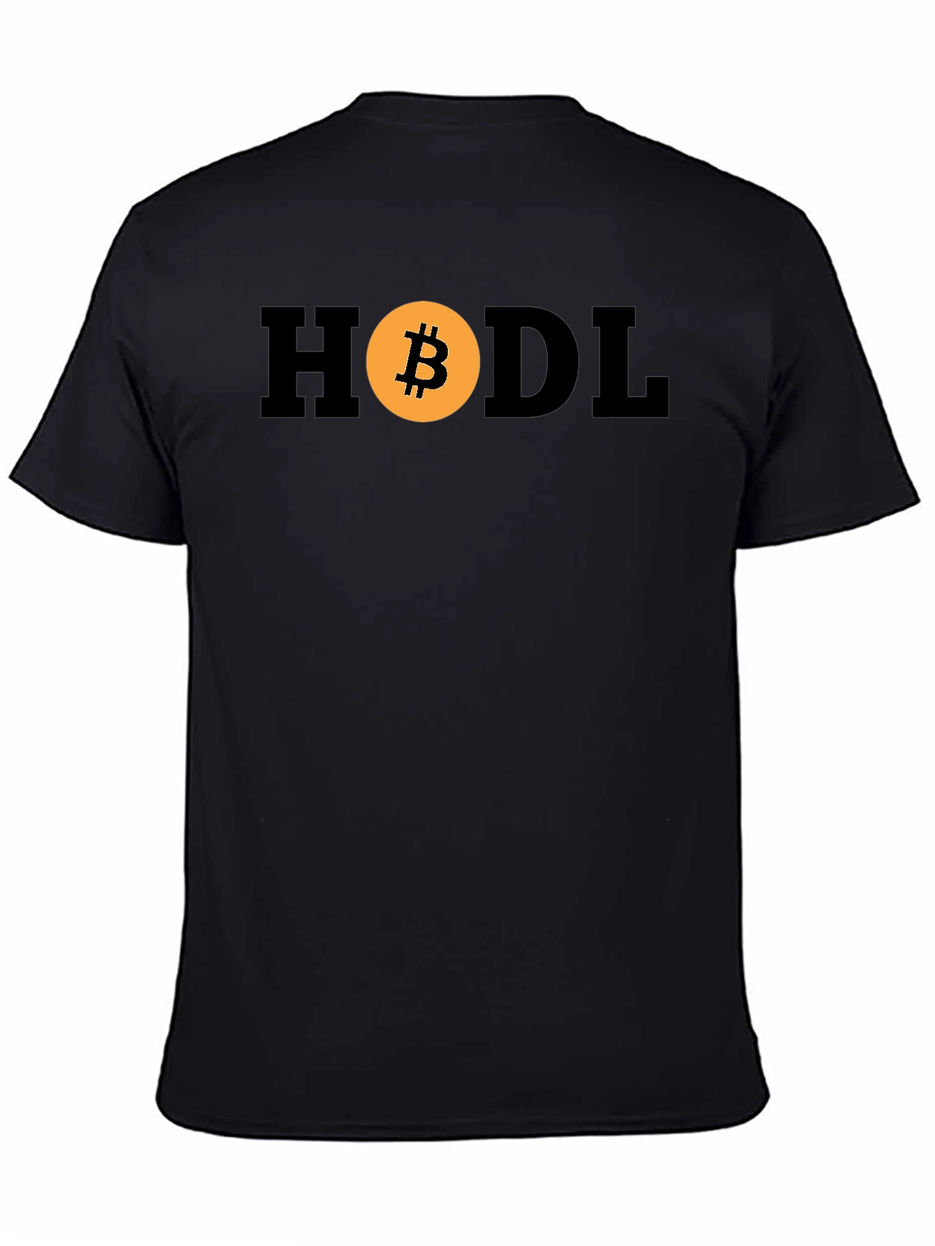 HODL Bitcoin Crypto T-Shirt - Black Cotton