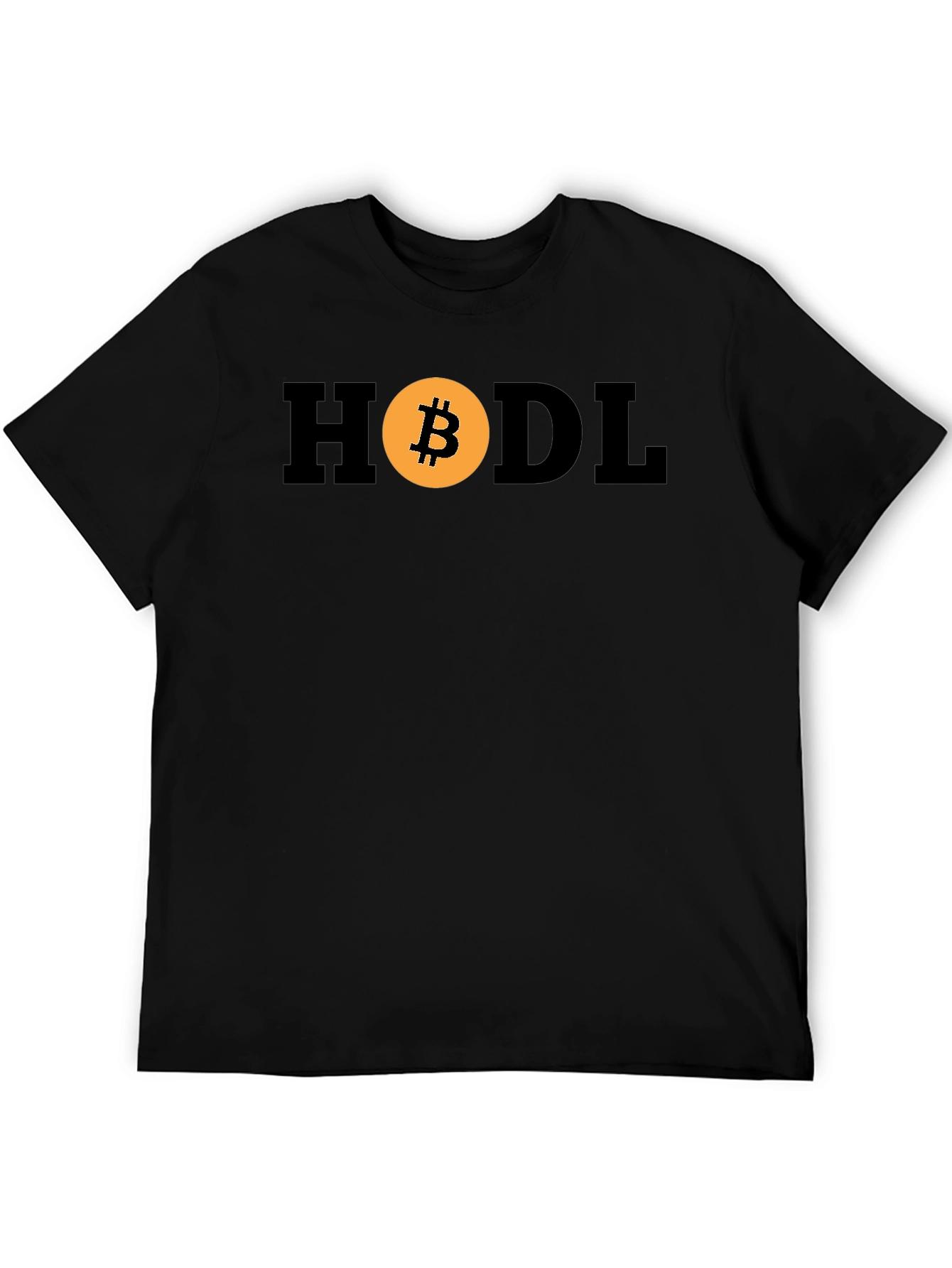 HODL Bitcoin Crypto T-Shirt - Black Cotton