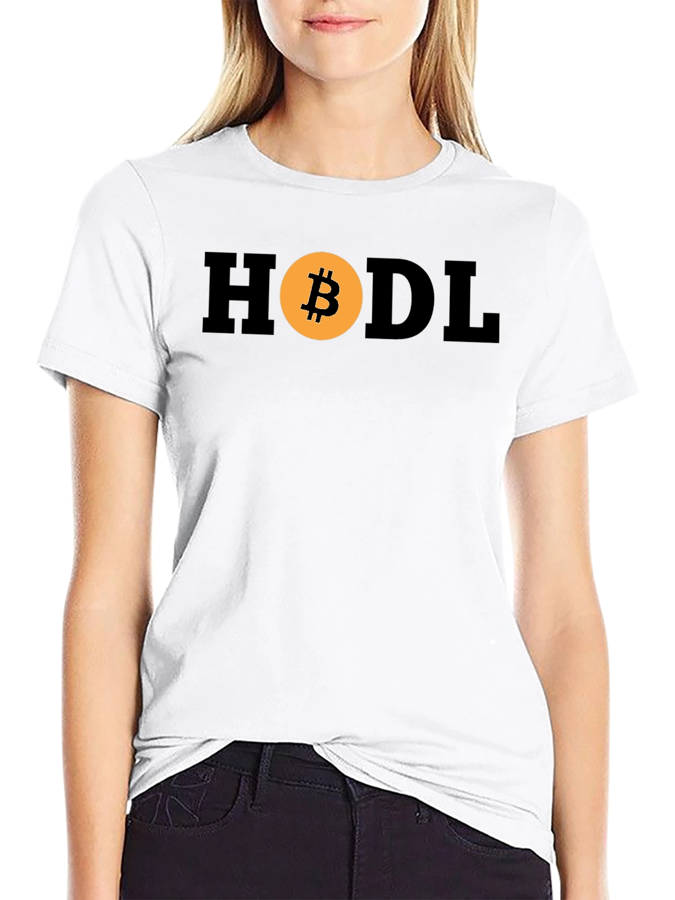 HODL Bitcoin Crypto T-Shirt - Black Cotton