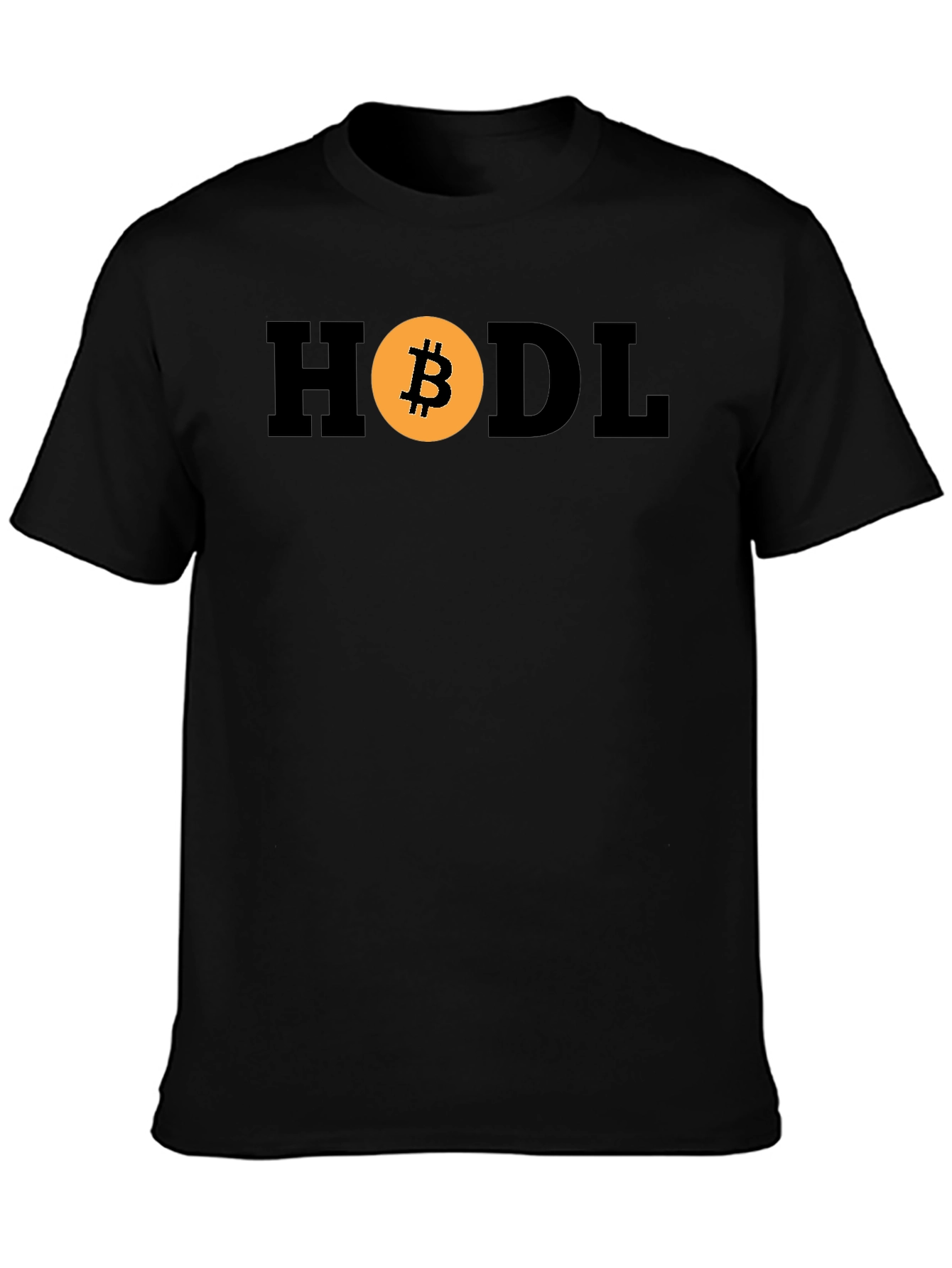 HODL Bitcoin Crypto T-Shirt - Black Cotton