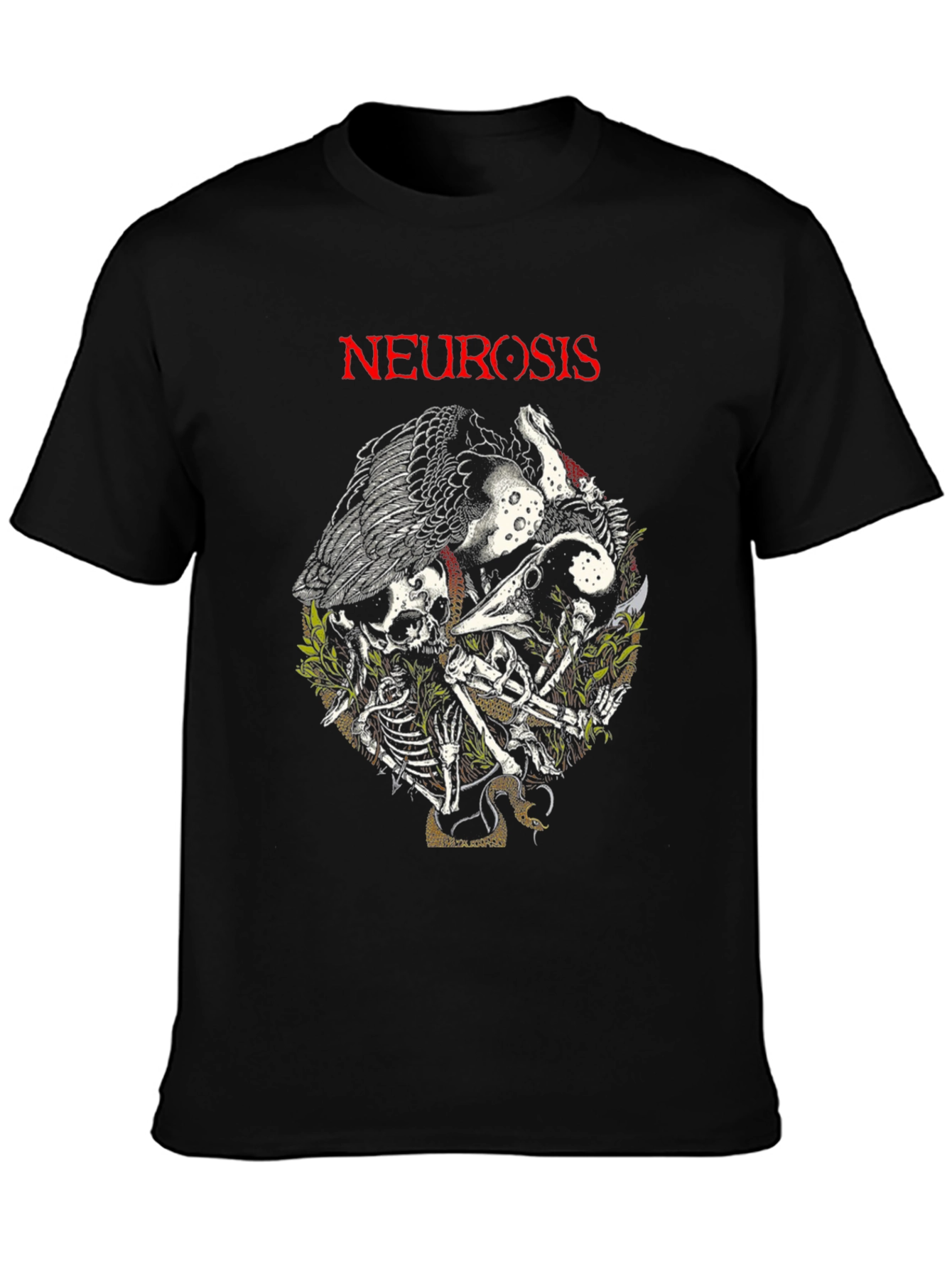 Neurosis T-Shirt - Skull & Snake Design
