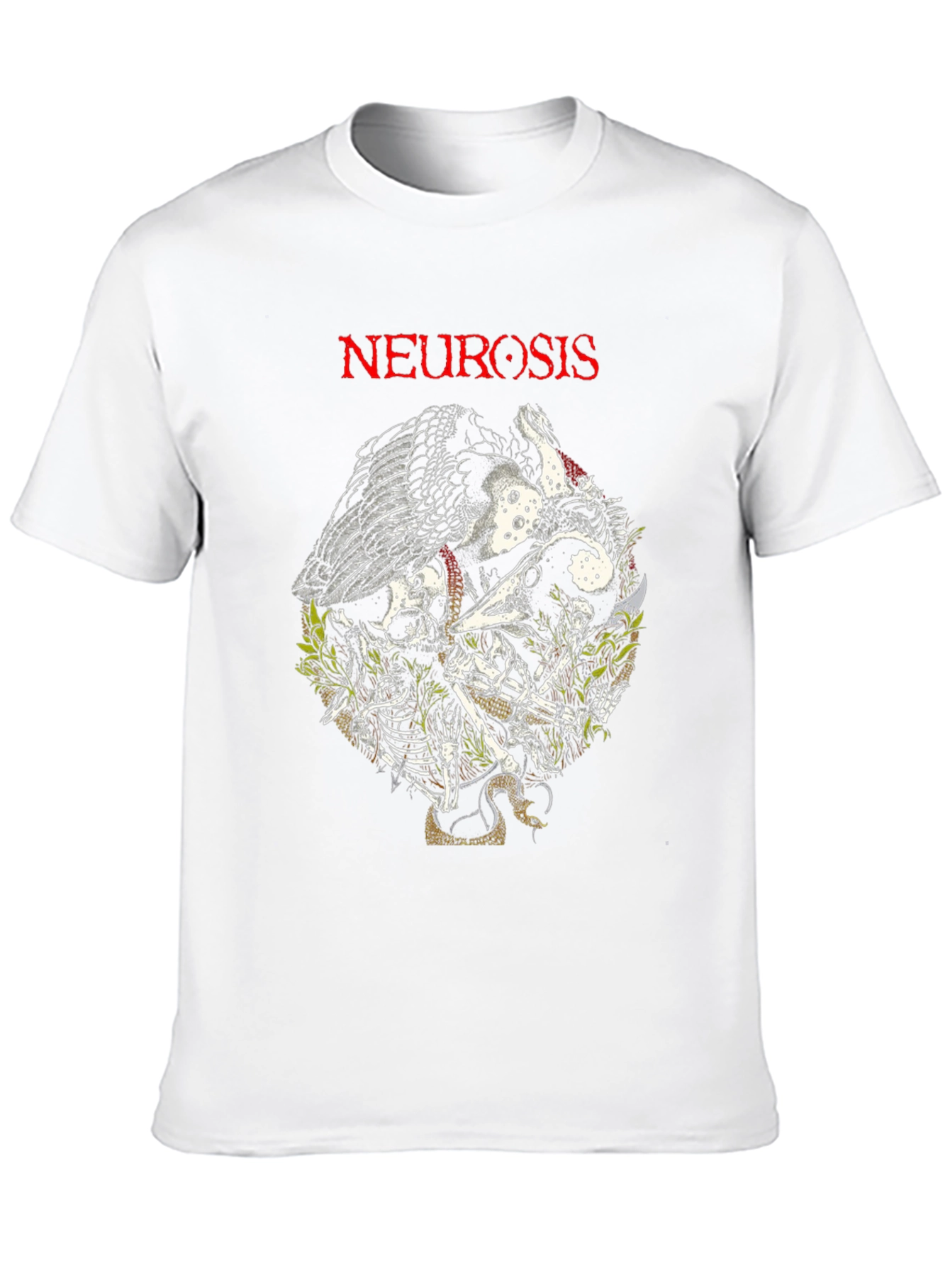 Neurosis T-Shirt - Skull & Snake Design