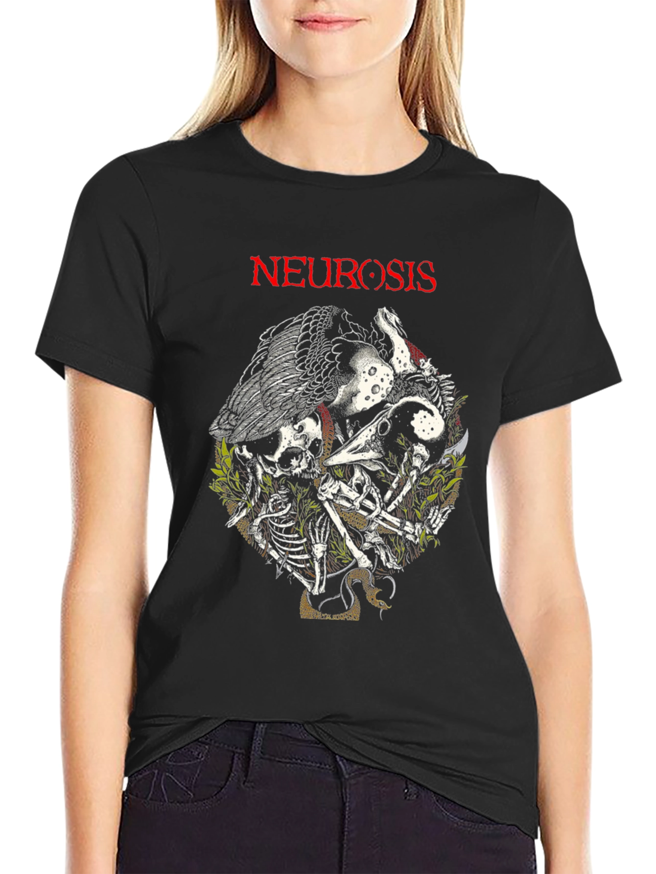 Neurosis T-Shirt - Skull & Snake Design