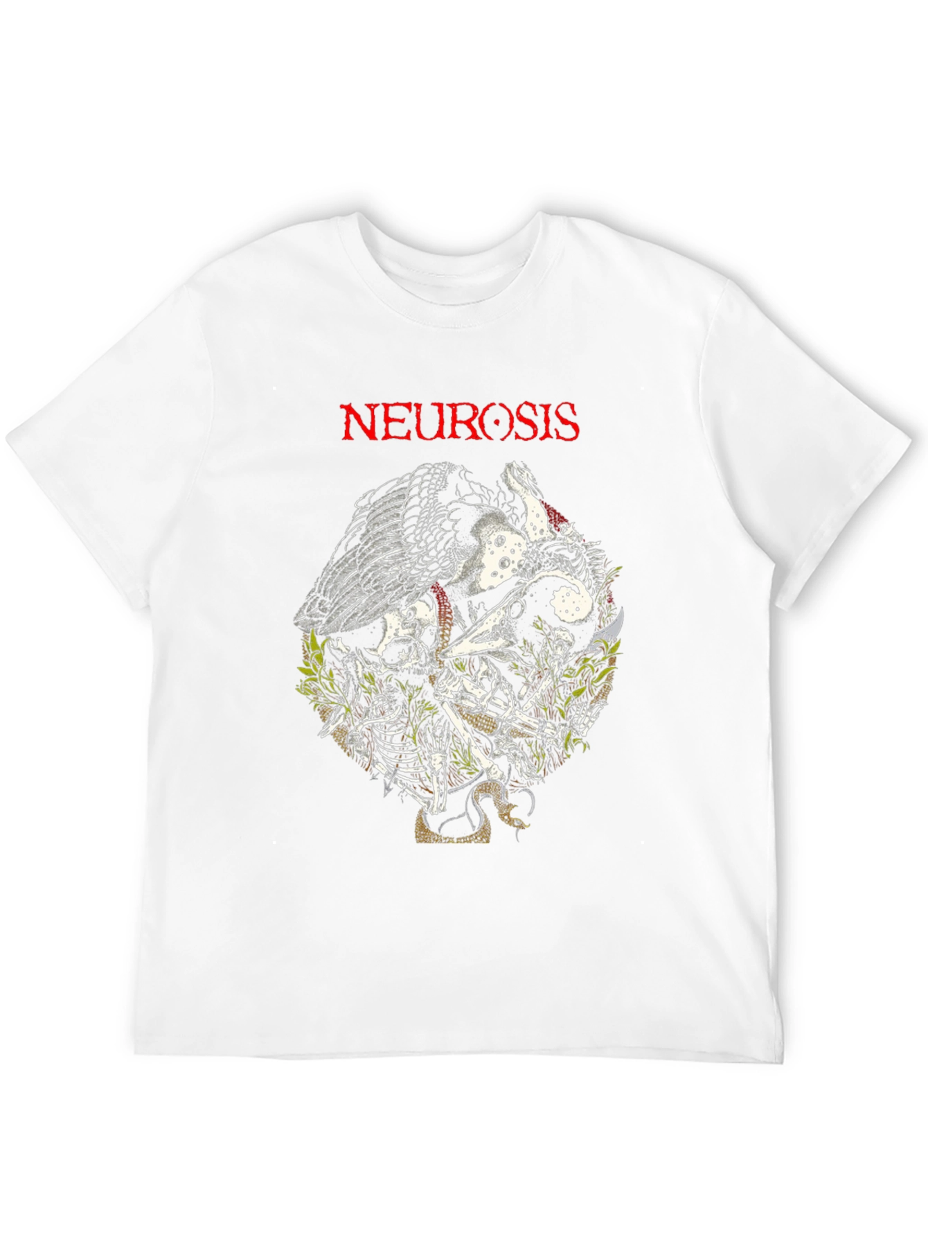 Neurosis T-Shirt - Skull & Snake Design