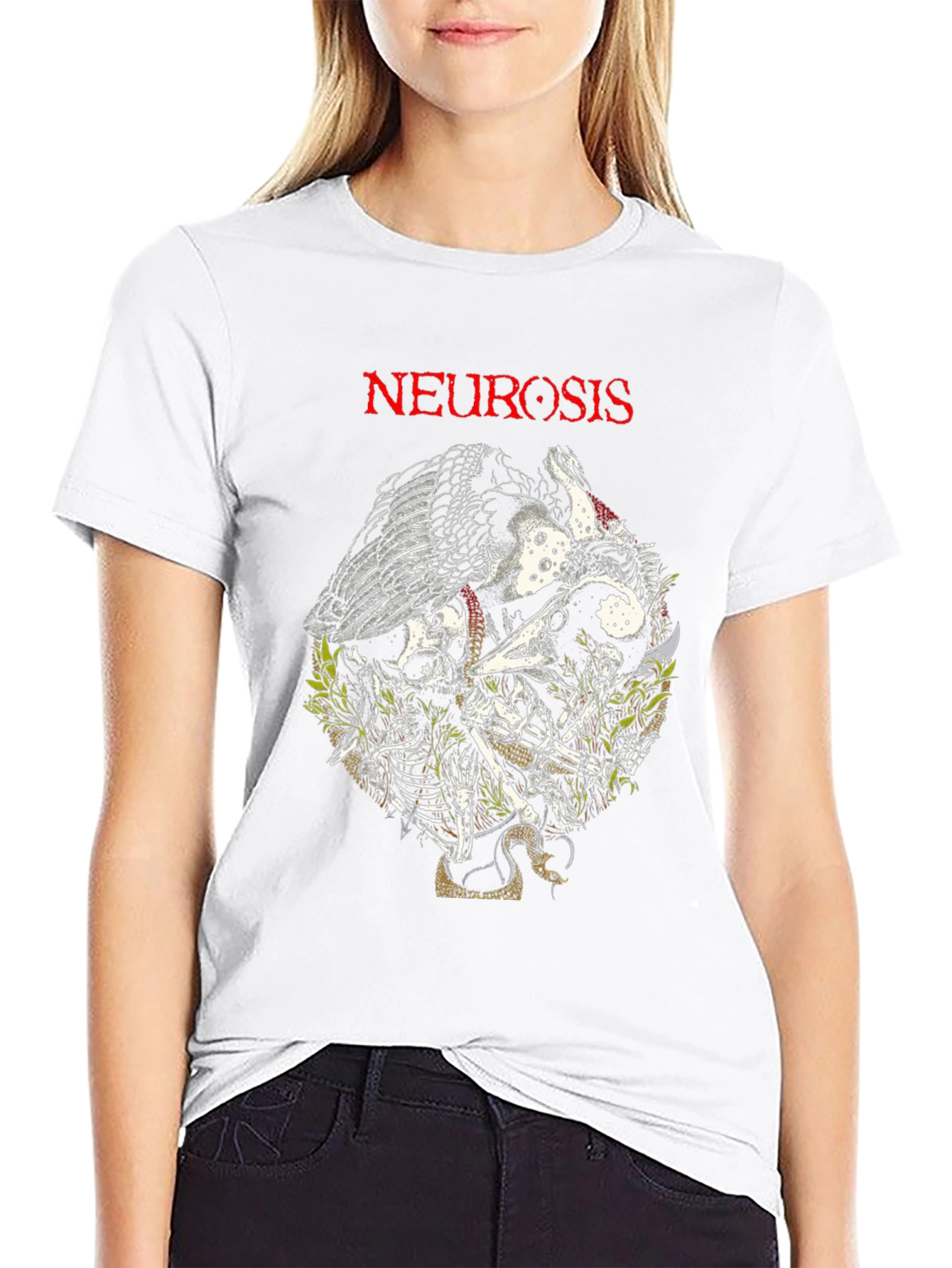 Neurosis T-Shirt - Skull & Snake Design