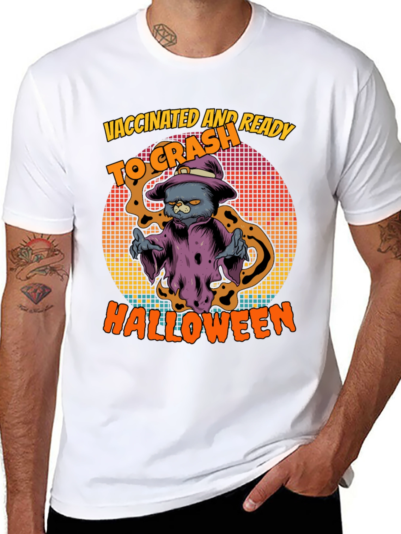 Vaccinated & Ready to Crash Halloween T-Shirt