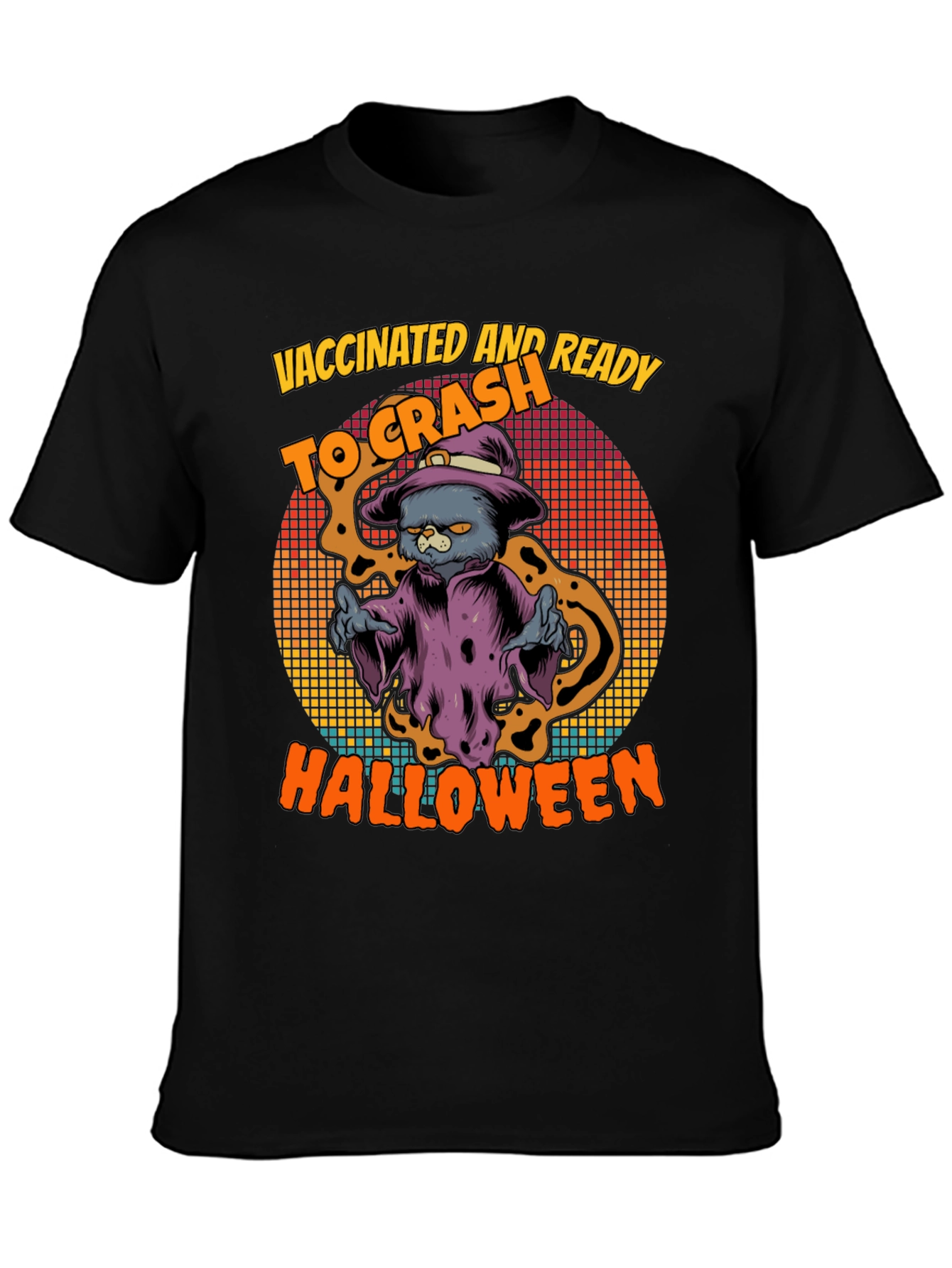 Vaccinated & Ready to Crash Halloween T-Shirt